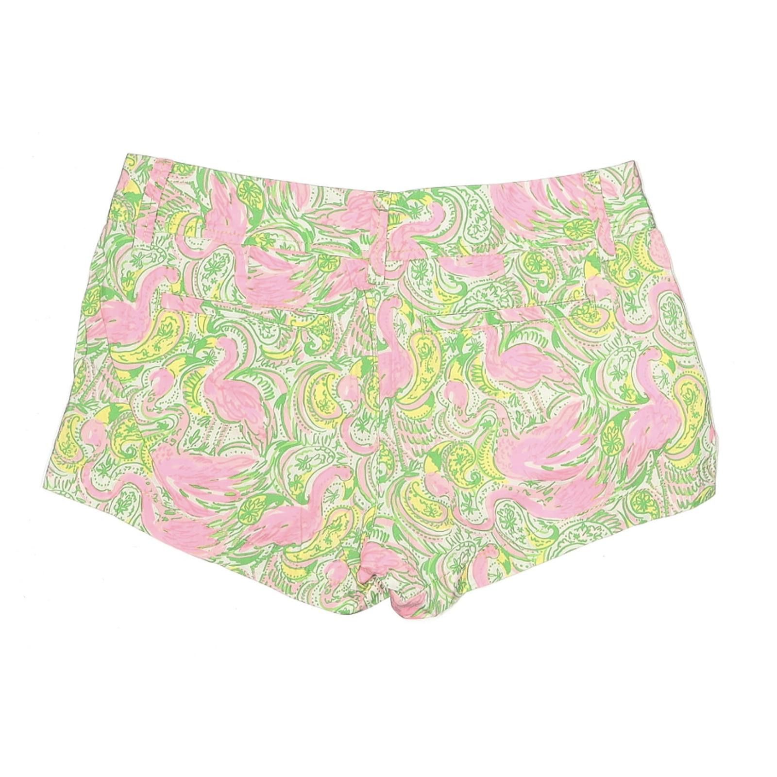 Other Lilly Pulitzer Pink Flamingo Print Cotton Shorts Size 0 Size 25" / US 0 / IT 36 - 2 Thumbnail