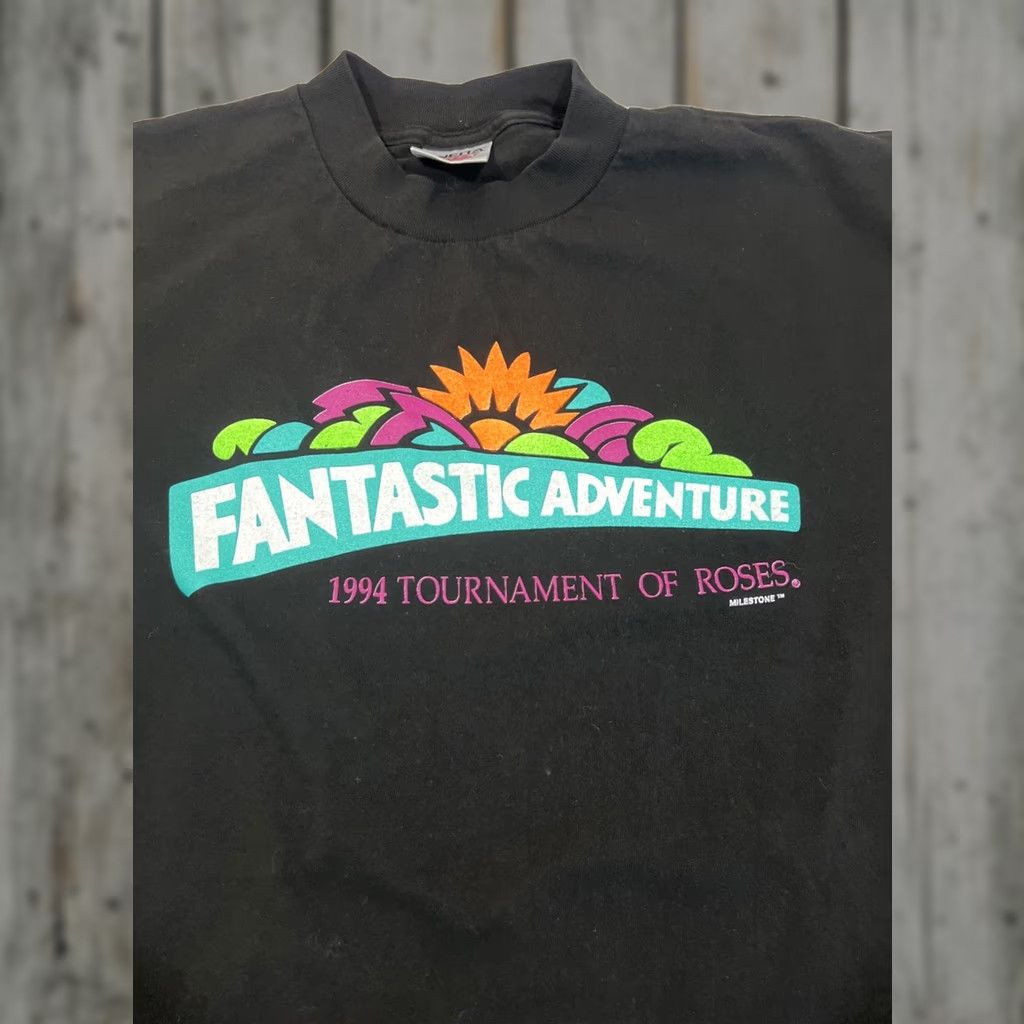 Vintage VINTAGE 1994 Tournament Of Roses T Shirt 2XL Fantastic Adventure Single Stitch Made USA Size US XXL / EU 58 / 5 - 1 Thumbnail