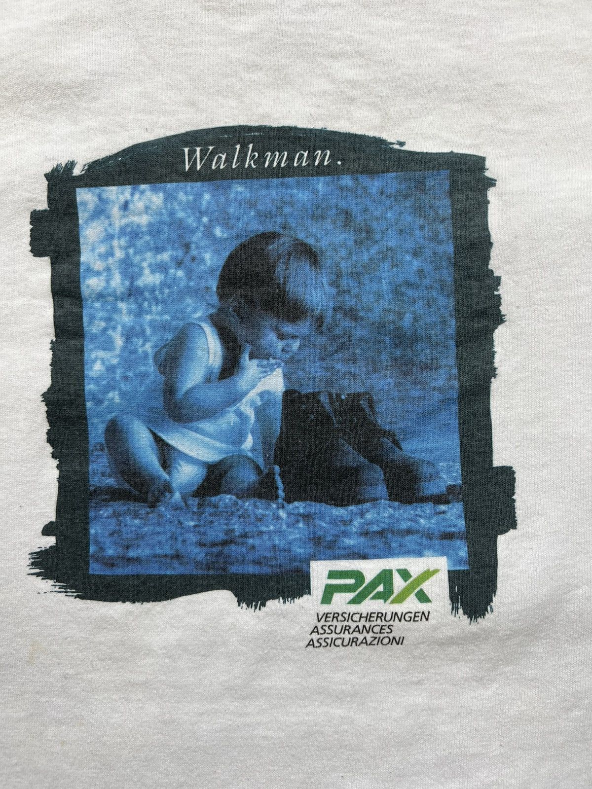 Vintage Walkman PAX White T Shirt Tee Mens Vintage 90s Size US M / EU 48-50 / 2 - 5 Thumbnail