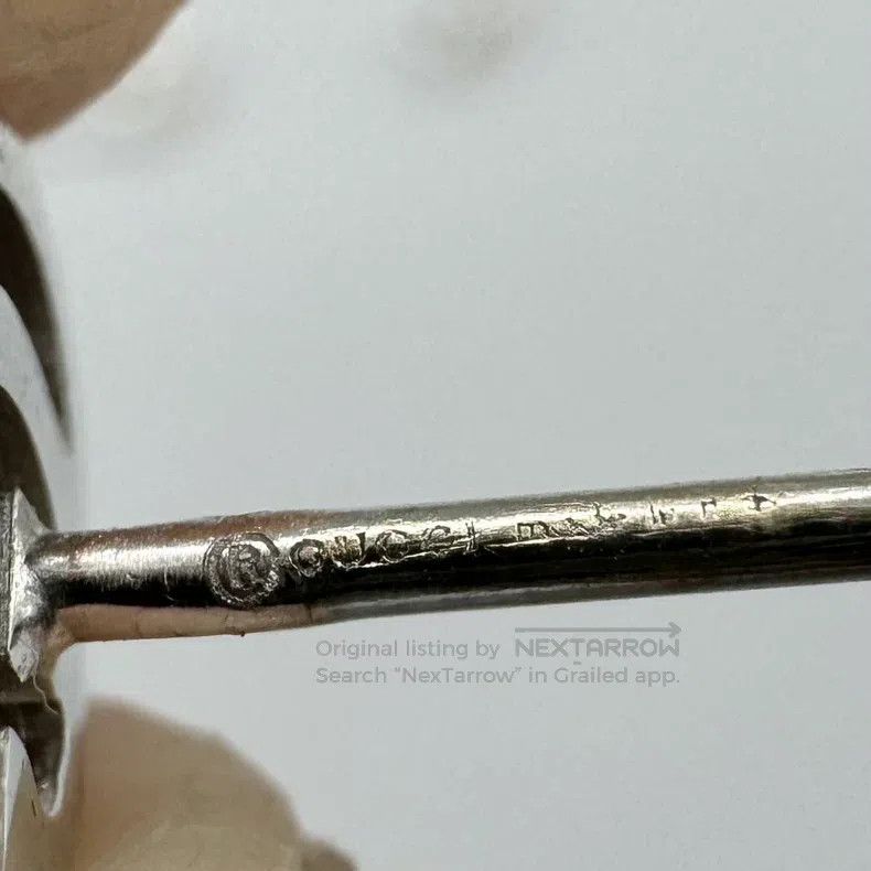 Gucci Gucci 18K White Gold Running Double G Studs Size ONE SIZE - 6 Thumbnail