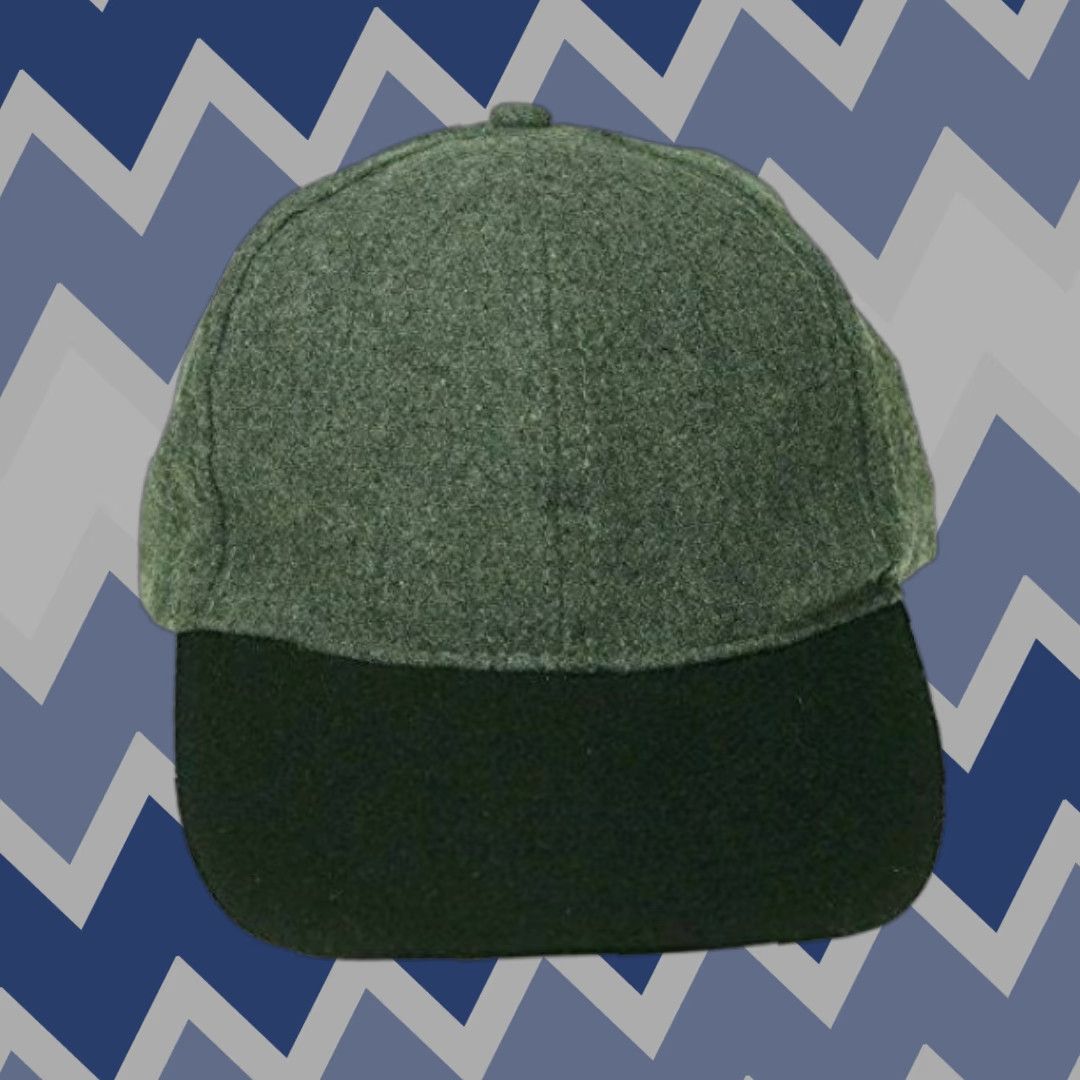 Vintage VINTAGE August Accessories Women's Baseball Cap Two Tone Black-Gray One Size Wool Blend Casual Mens? Size ONE SIZE - 1 Thumbnail