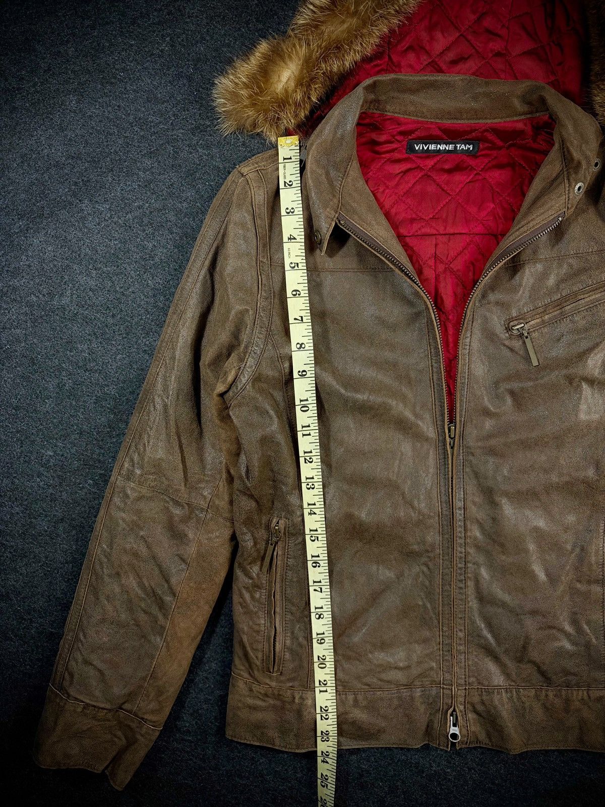 Vivienne Tam Vivienne Tam Double Zip Leather Jacket Raccoon Fur Hood Size M / US 6-8 / IT 42-44 - 4 Thumbnail