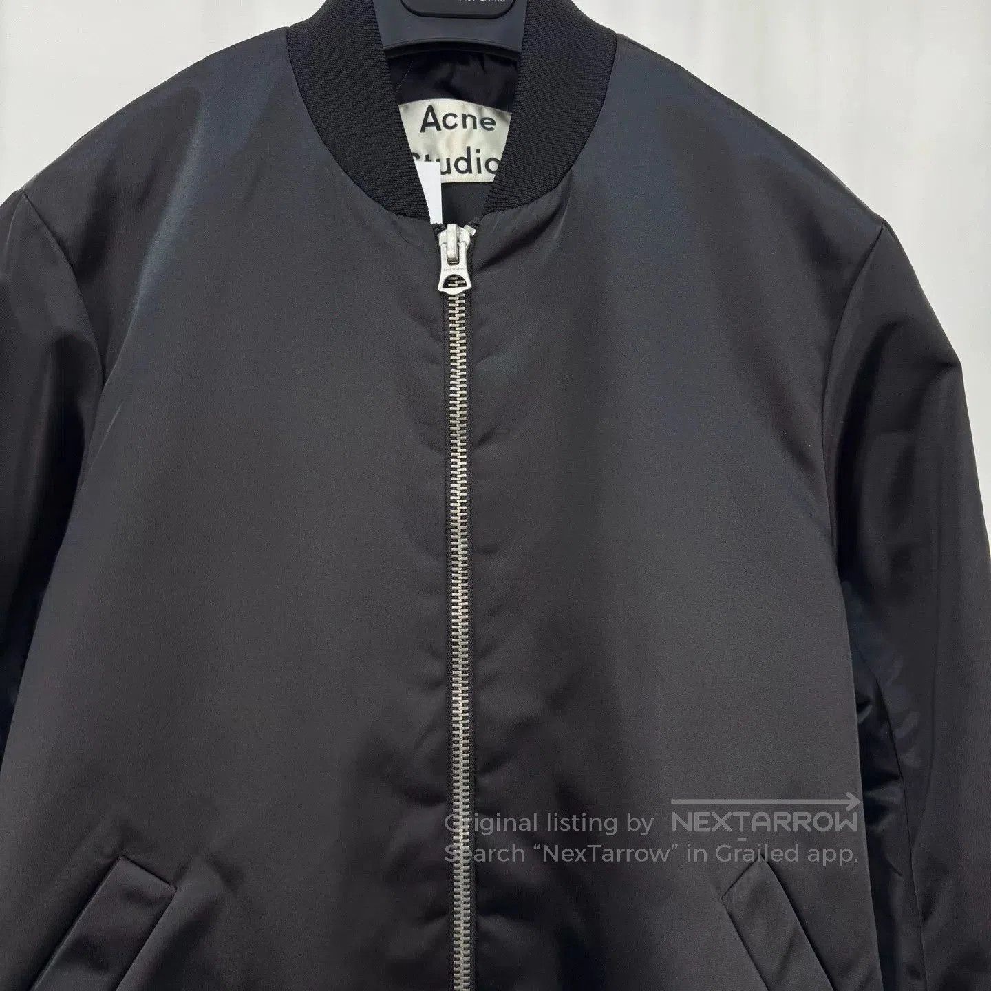 Acne Studios black satin long coat by Acne Studios. Size XS / US 0-2 / IT 36-38 - 3 Thumbnail