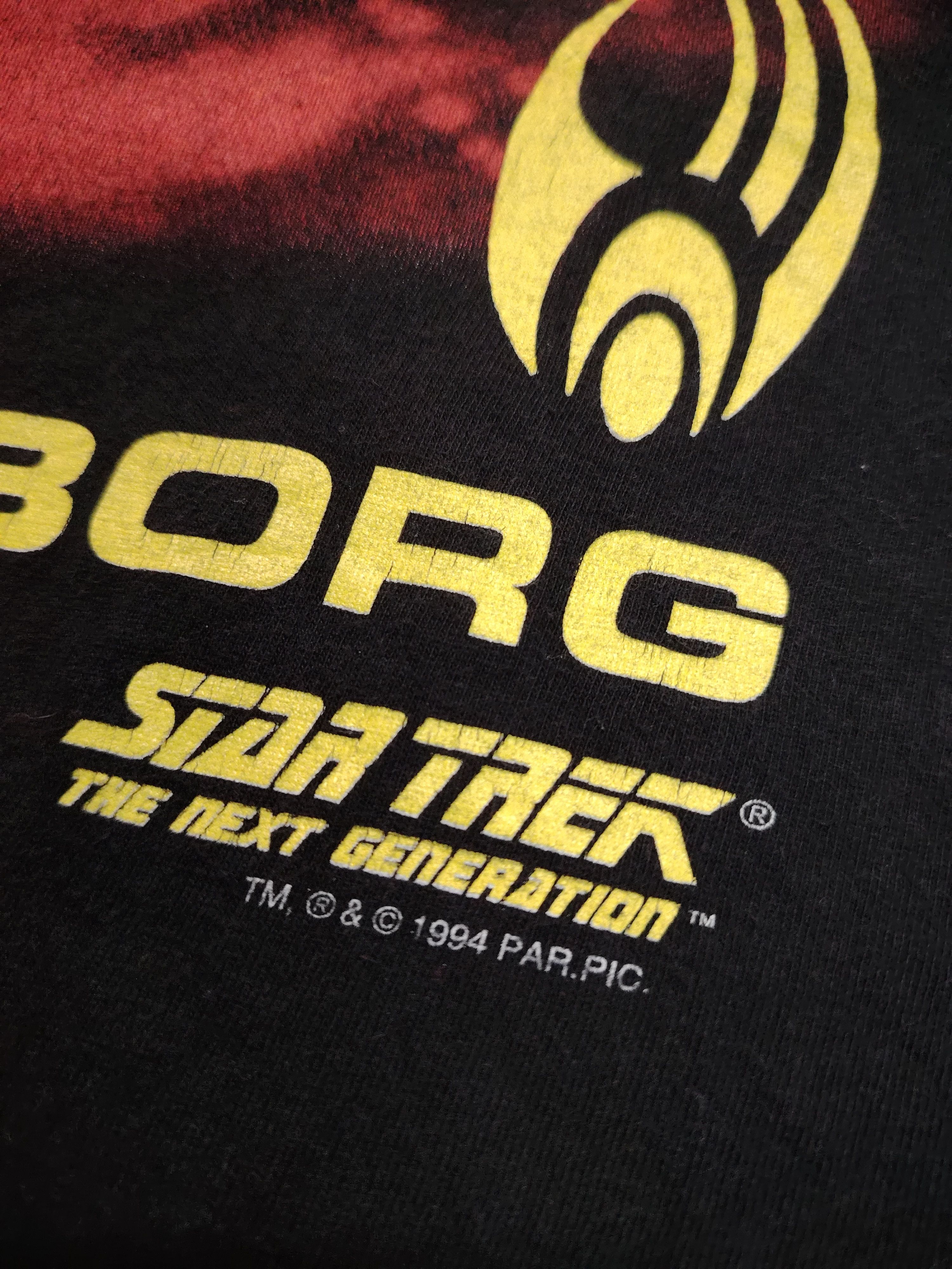 Vintage Vintage 1994 Star Trek Borg Next Generation t shirt Size US L / EU 52-54 / 3 - 3 Thumbnail
