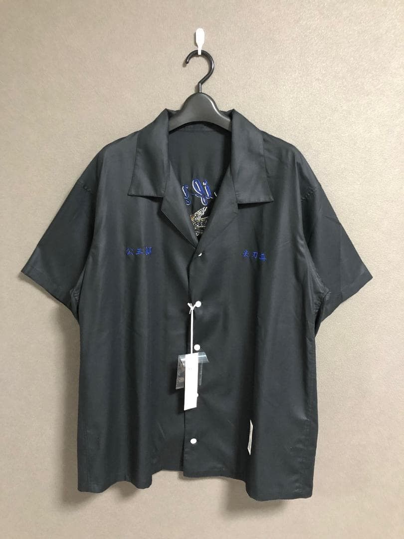 KOZABURO KOZABURO x sulvam Embroidered Short Sleeve Shirt Black L Size US L / EU 52-54 / 3 - 5 Thumbnail
