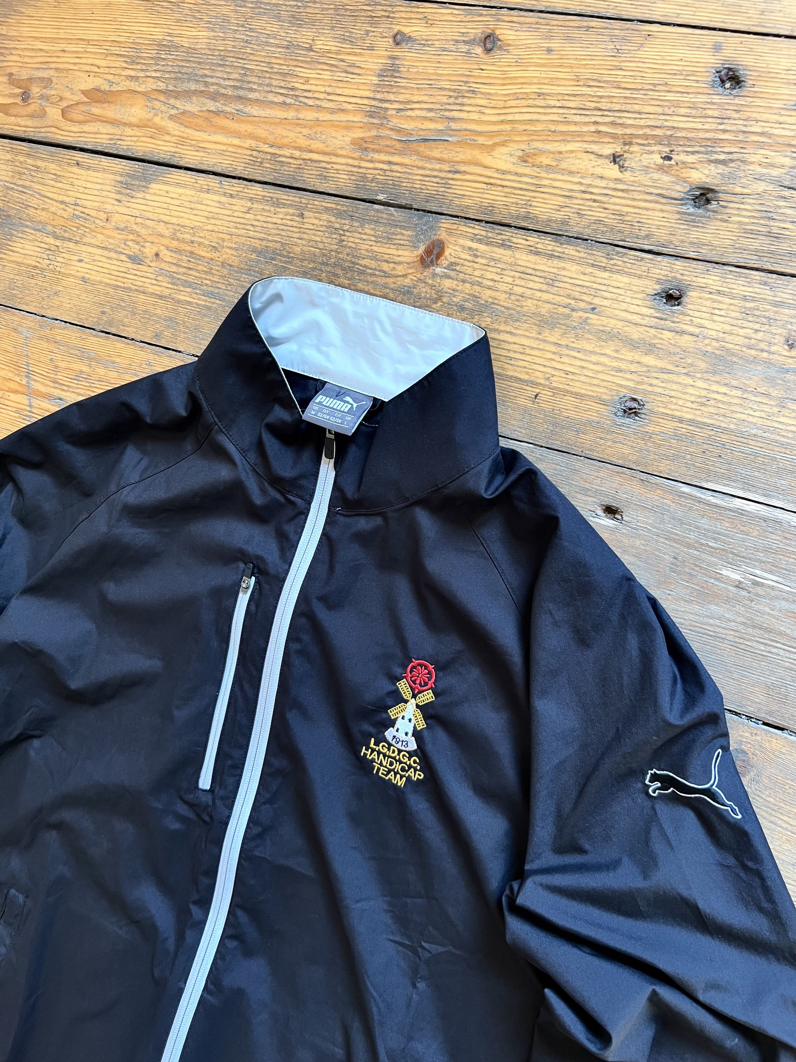 Golf Wang Puma Golf Cell Athletic Nylon Poly Vinyl Zip Sport Jacket Size US L / EU 52-54 / 3 - 4 Thumbnail