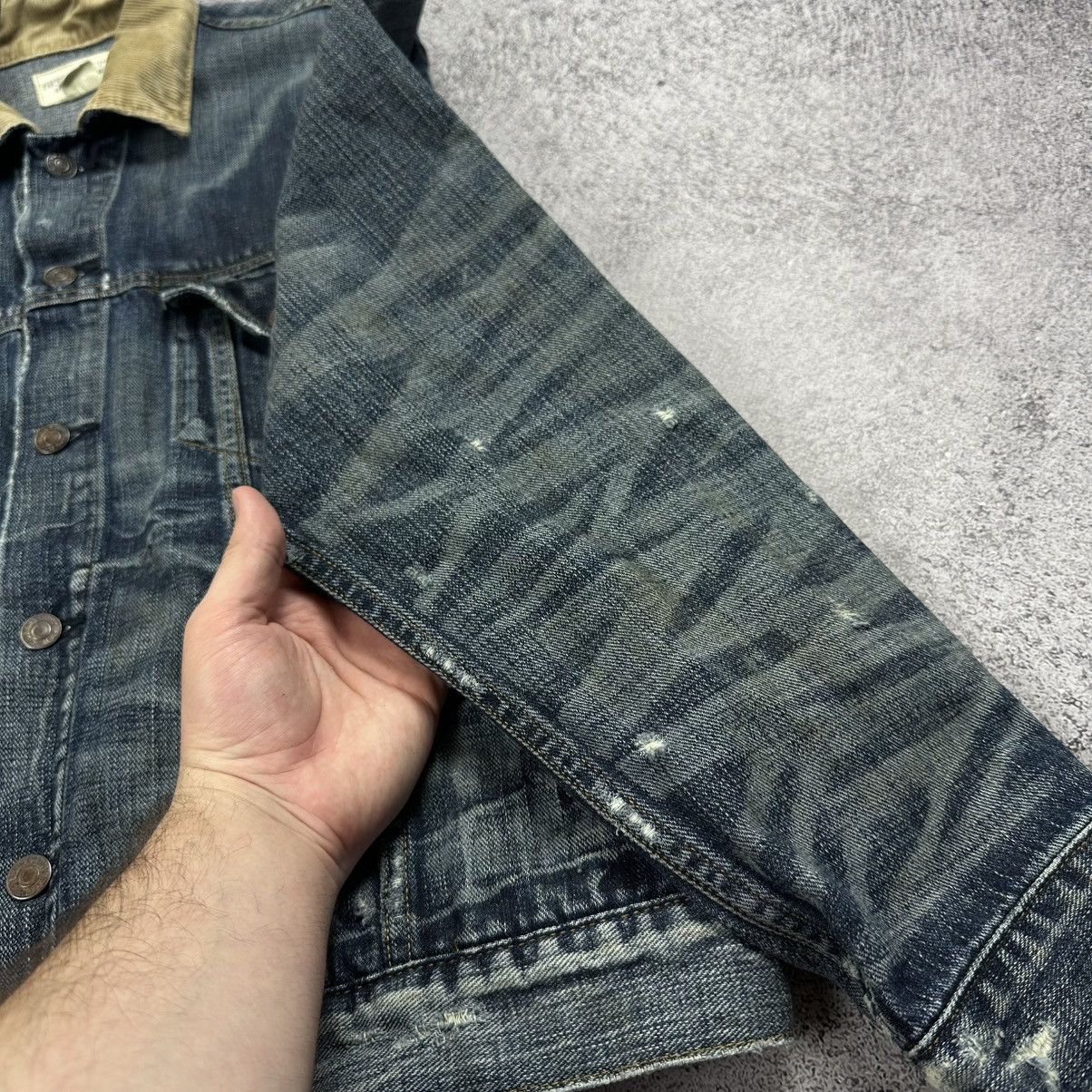 Denim & Supply Ralph Lauren Y2K Distressed Ripped Faded Blue Jeans Trucker Jacket XL Size US XL / EU 56 / 4 - 12 Thumbnail