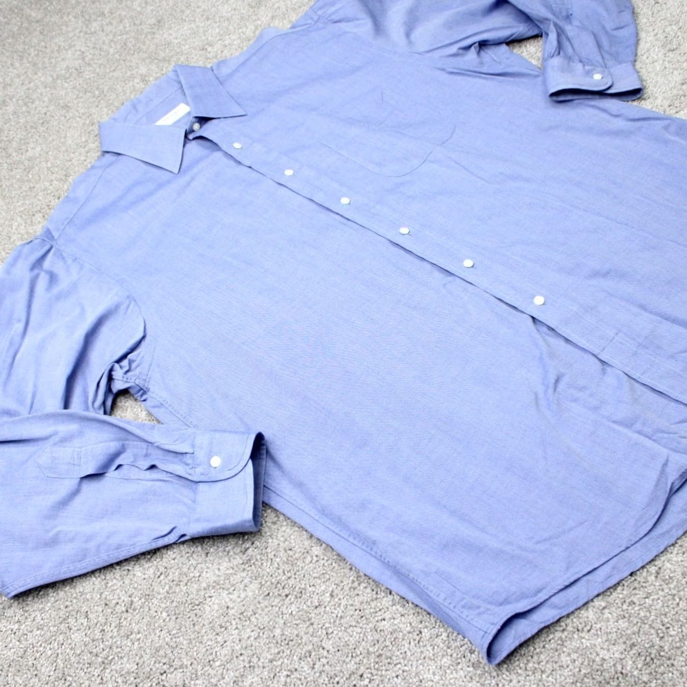 Brooks Brothers Brooks Brothers 346 Shirt Mens 17 Blue 100% Cotton Long Sleeve Button Up Dress Shirt Size US XL / EU 56 / 4 - 7 Thumbnail
