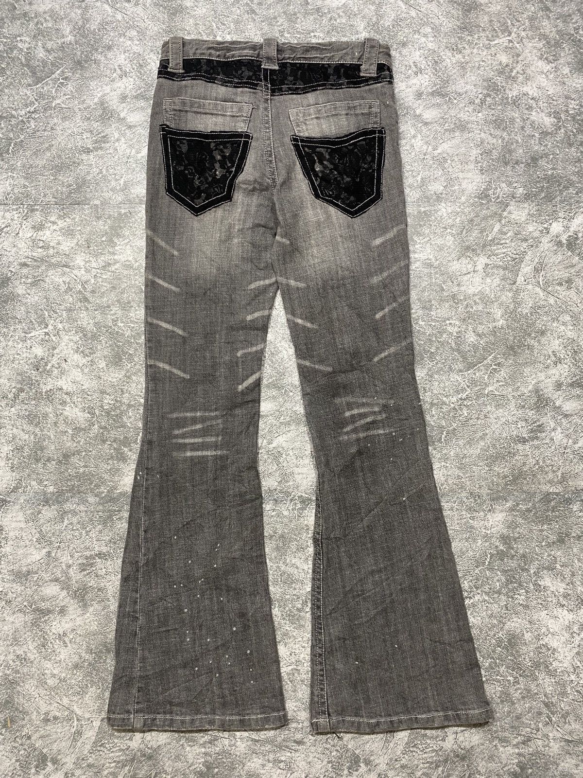 Hysteric Glamour × Japanese Brand × Vintage Vintage Pentys Flare Rework Mesh Jeans Size 26" / US 2 / IT 38 - 2 Thumbnail
