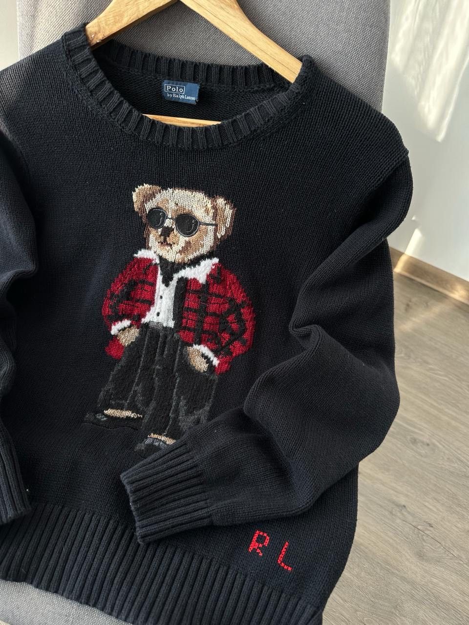 Polo Ralph Lauren × Vintage Vintage Polo Ralph Lauren Blue Polo Bear Sweater Size US S / EU 44-46 / 1 - 13 Thumbnail