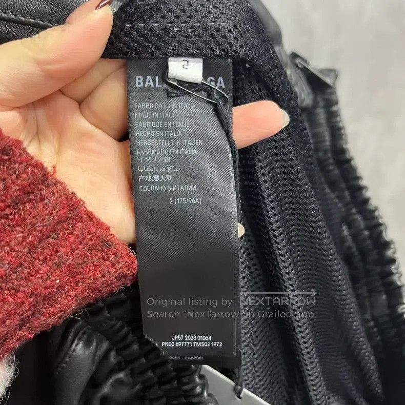 Balenciaga Balenciaga Color Blocked Lettering Logo Printed Hooded Lea Size US M / EU 48-50 / 2 - 3 Thumbnail