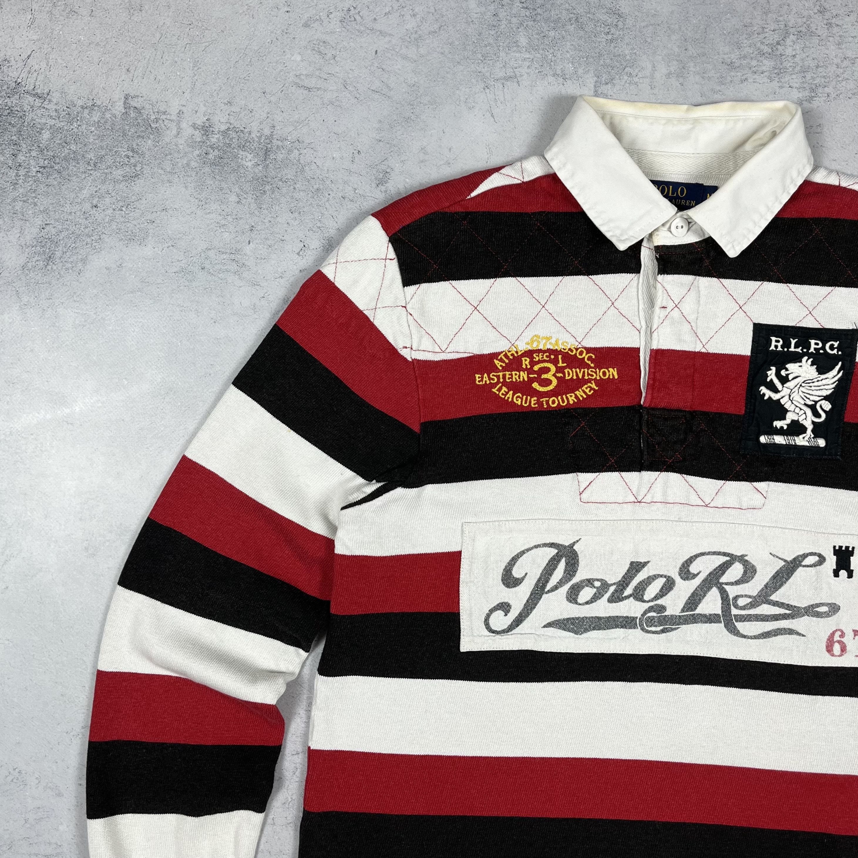 Polo Ralph Lauren Vintage Polo Ralph Lauren Big Logo Rugby Shirt 90’s Size US M / EU 48-50 / 2 - 4 Thumbnail