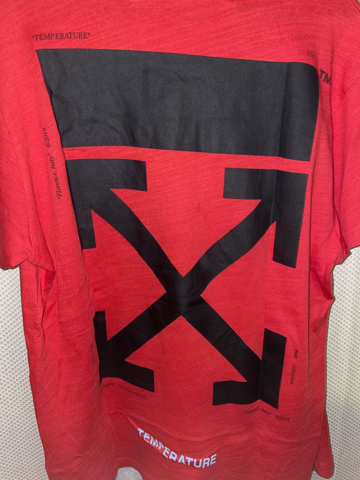Off-White Off-White Mona Lisa Temperature Tee Size US S / EU 44-46 / 1 - 3 Thumbnail