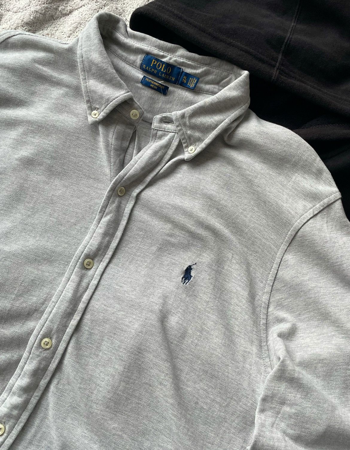 Polo Ralph Lauren Vintage shirt PRL Ralph lauren mens grey Size US XL / EU 56 / 4 - 3 Thumbnail