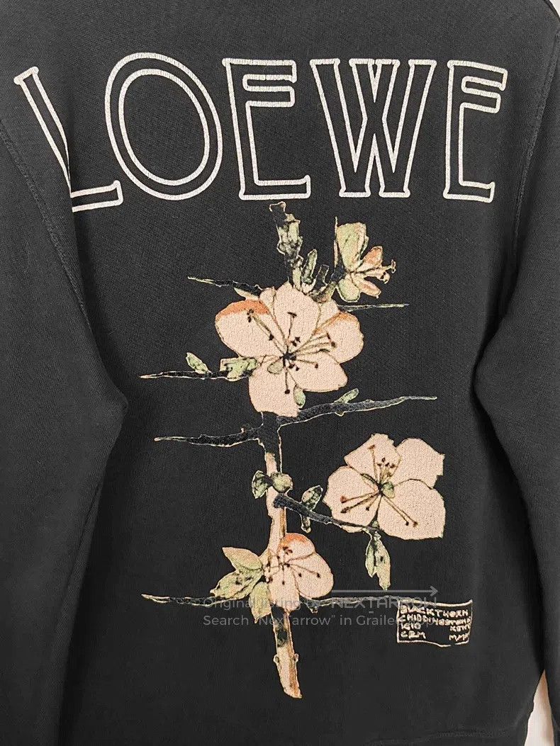 Loewe Loewe Letter Floral Print Hoodie Size US XS / EU 42 / 0 - 5 Thumbnail