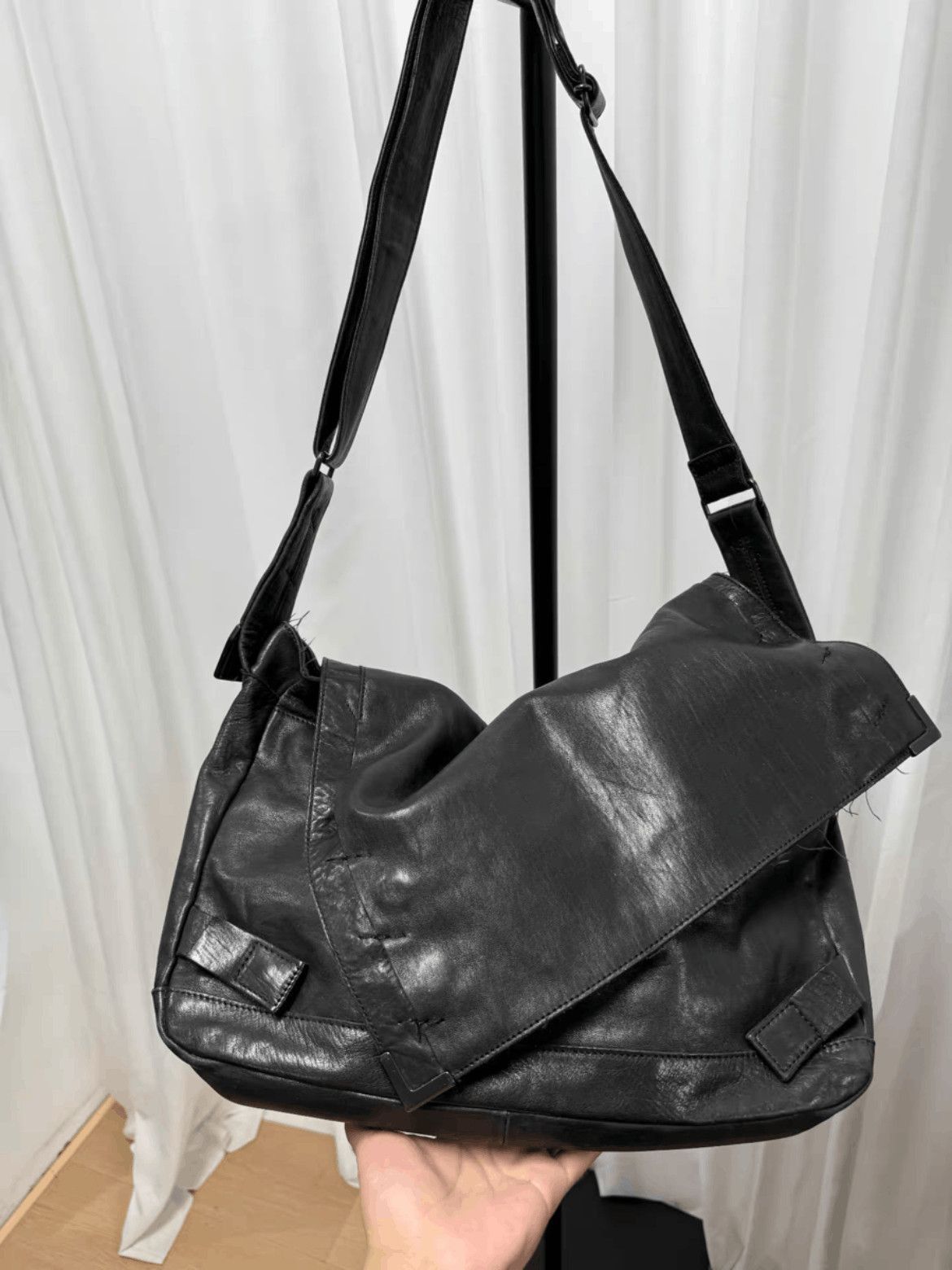Yohji Yamamoto Yohji Yamamoto Y's Horse Leather Messager Bag-2507 Size ONE SIZE - 8 Thumbnail