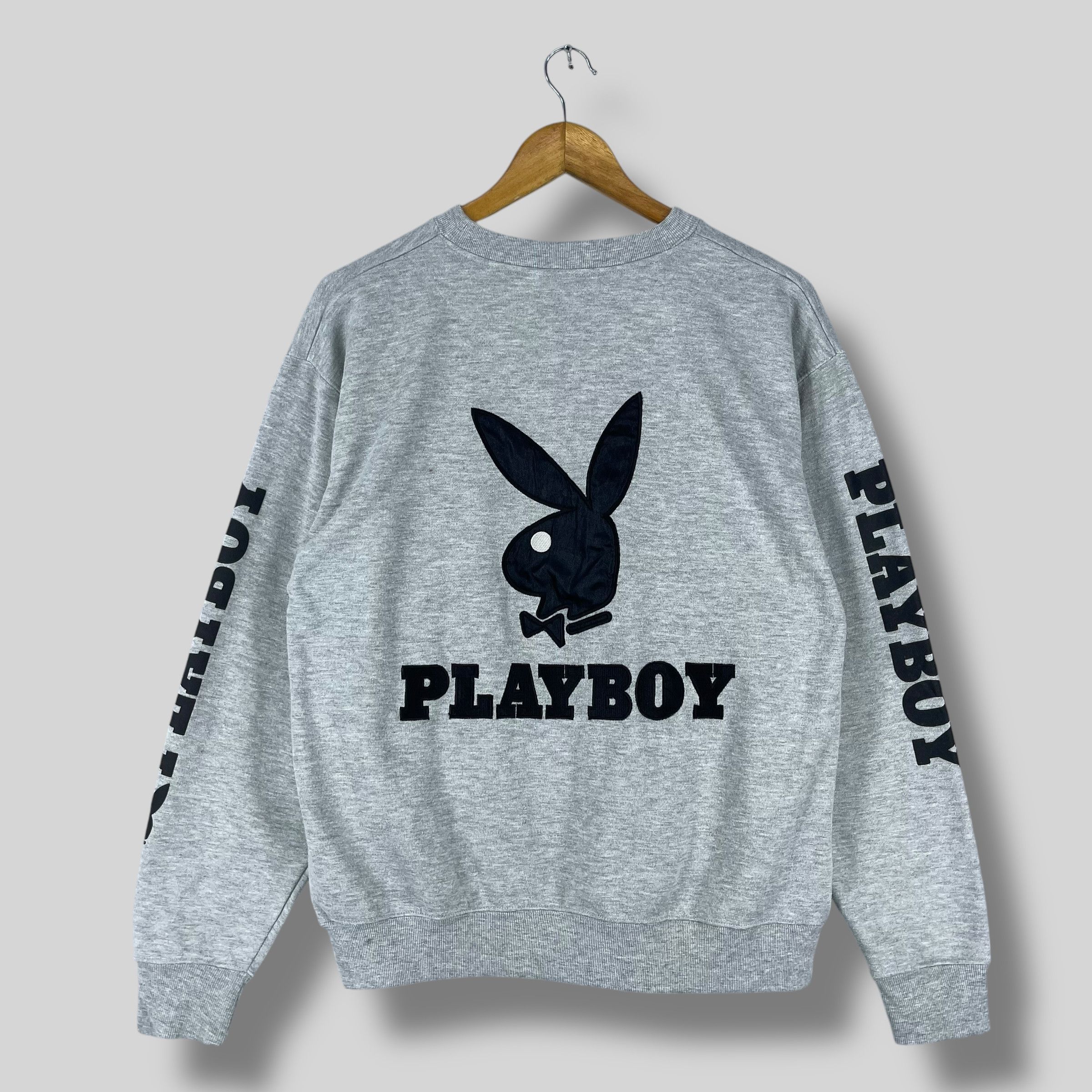 Playboy Vintage Y2K PLAYBOY Back Hit Logo Spellout Sweatshirt Size US M / EU 48-50 / 2 - 1 Thumbnail