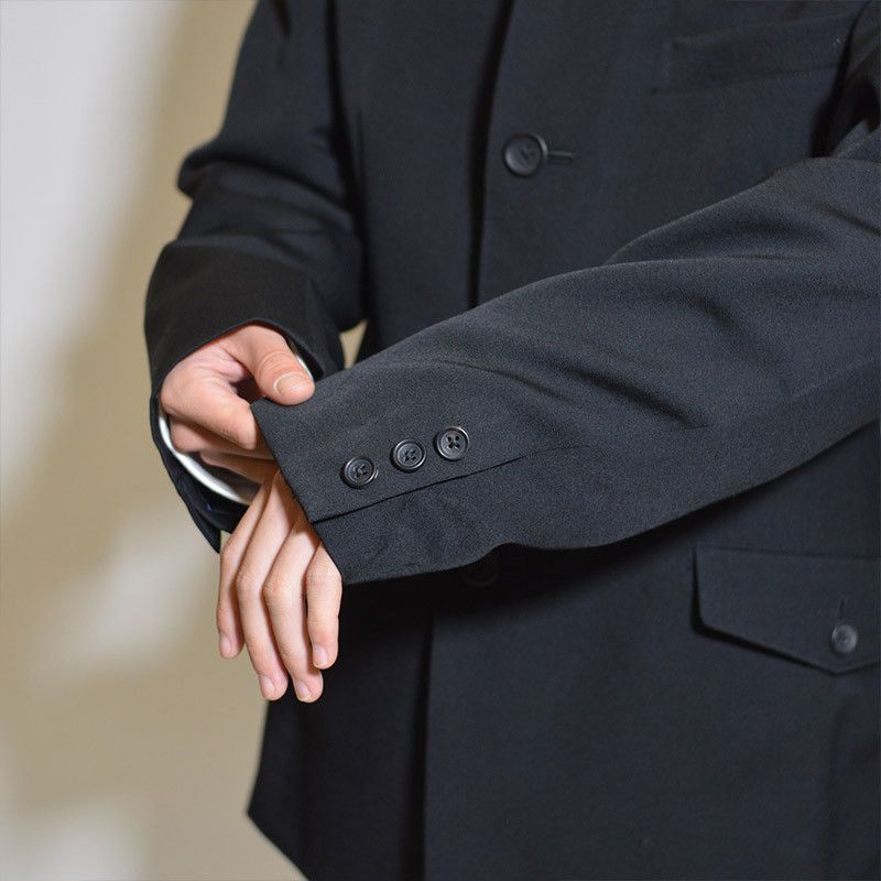 Yohji Yamamoto Yohji Yamamoto Pour Homme HOOK COLLAR 5 SINGLE JACKET BLAZER Size US L / EU 52-54 / 3 - 10 Thumbnail