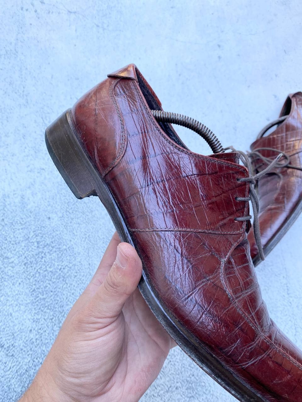 Other Italian Vintage Guidi style Leather Faded Shoes Size US 10 / EU 43 - 3 Thumbnail