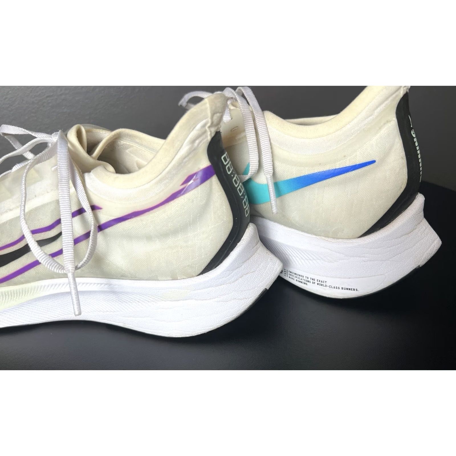 Nike Nike Zoom Fly 3 White/Black-Hyper Violet Women's Mens 11 9.5 AT8241-102 Sneaker Athletic Shoes Size US 11 / IT 41 - 5 Thumbnail