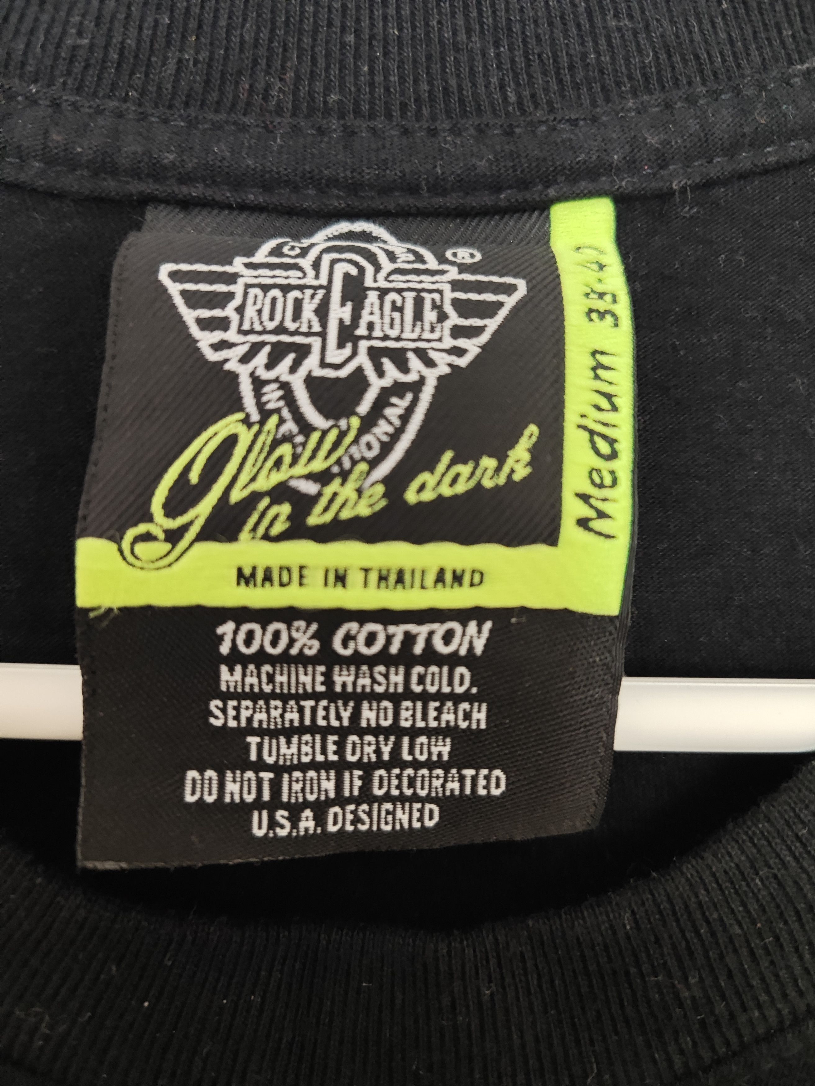 Other Rock Eagle 420 Weed Flames Graphic Tee – Rare Stoner Shirt Size US M / EU 48-50 / 2 - 5 Thumbnail