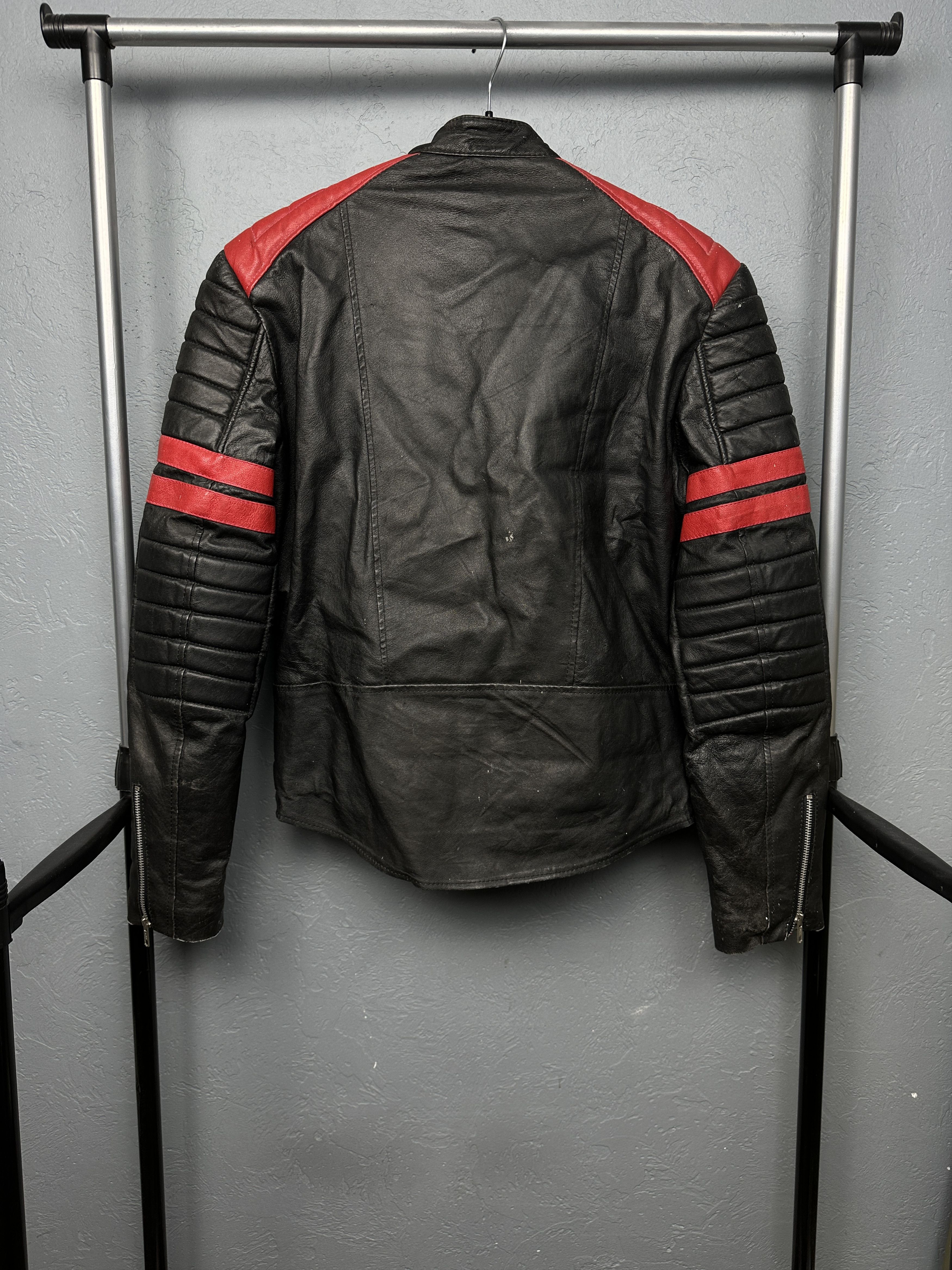 Genuine Leather 90s Vintage Mens Biker Leather Jacket Y2K Size US M / EU 48-50 / 2 - 15 Thumbnail