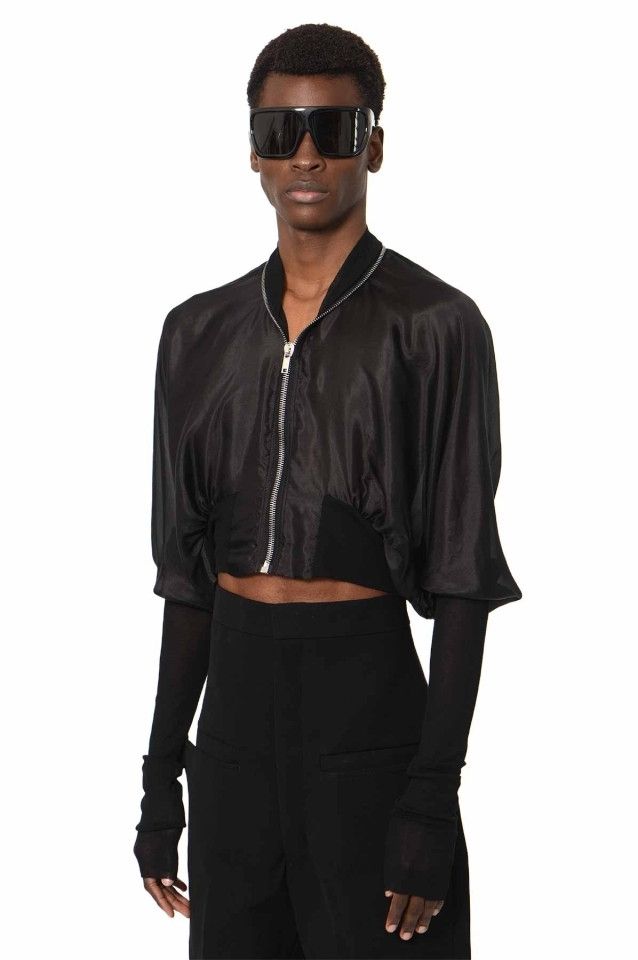 Rick Owens o1s1v1n0724 Flight Jackets in Black Size US M / EU 48-50 / 2 - 2 Thumbnail