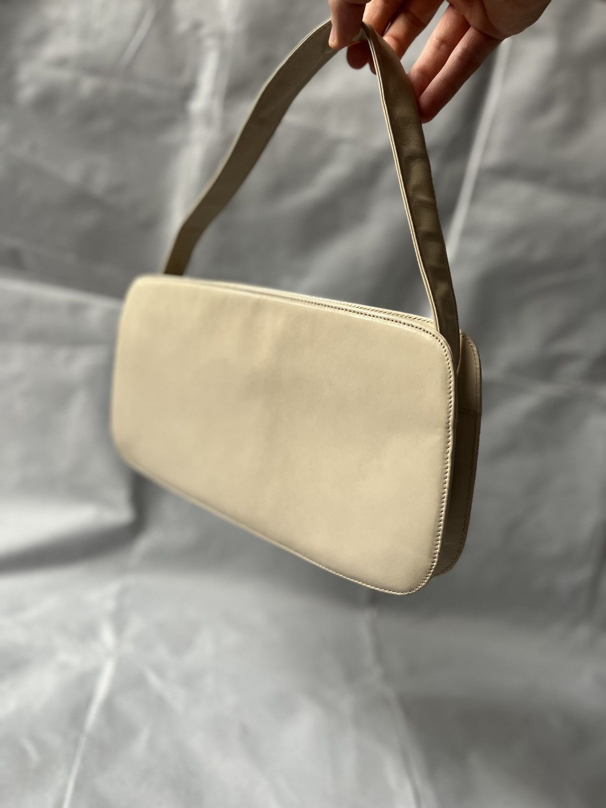 Prada Prada Vintage Beige Leather Shoulder Bag, Authenticity Cards Size ONE SIZE - 3 Thumbnail