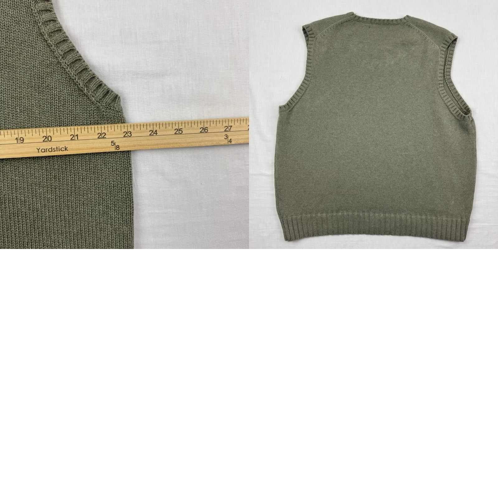 Polo Ralph Lauren VINTAGE Polo Ralph Lauren Sweater Vest Adult 2XL Green V Neck Pullover Preppy Size US XXL / EU 58 / 5 - 8 Thumbnail