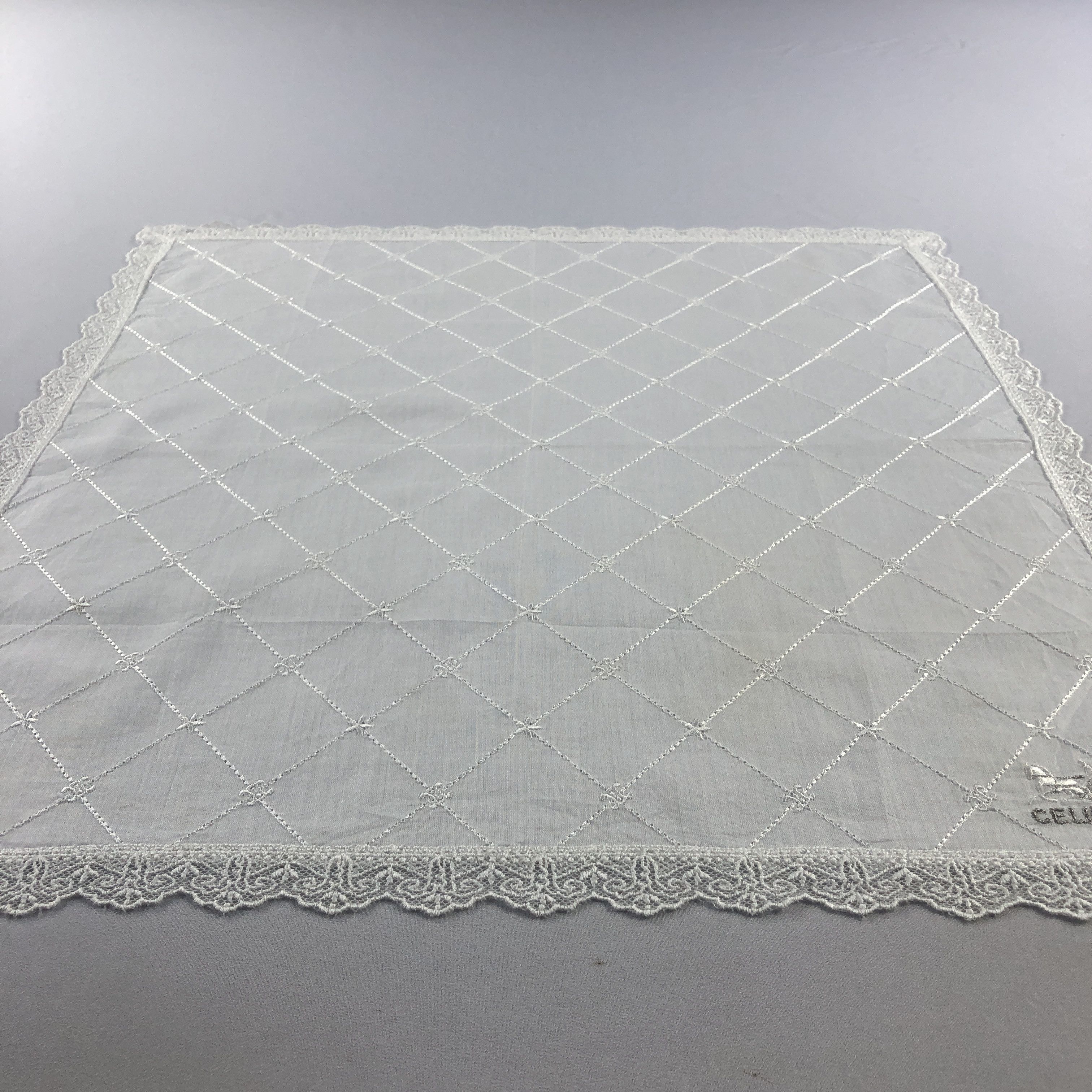 Celine × Vintage Celine Handkerchief Neckerchief Bandana H2614 Size ONE SIZE - 5 Thumbnail