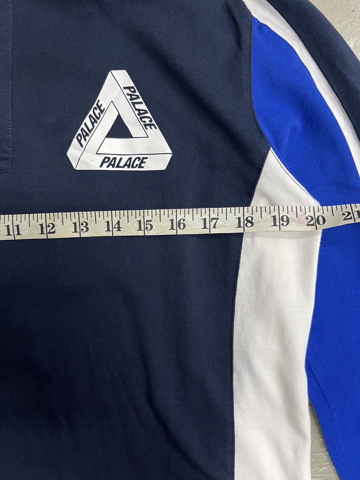 Palace Palace Yaman Blue Polo Striped Rugby Shirt Size US M / EU 48-50 / 2 - 7 Thumbnail
