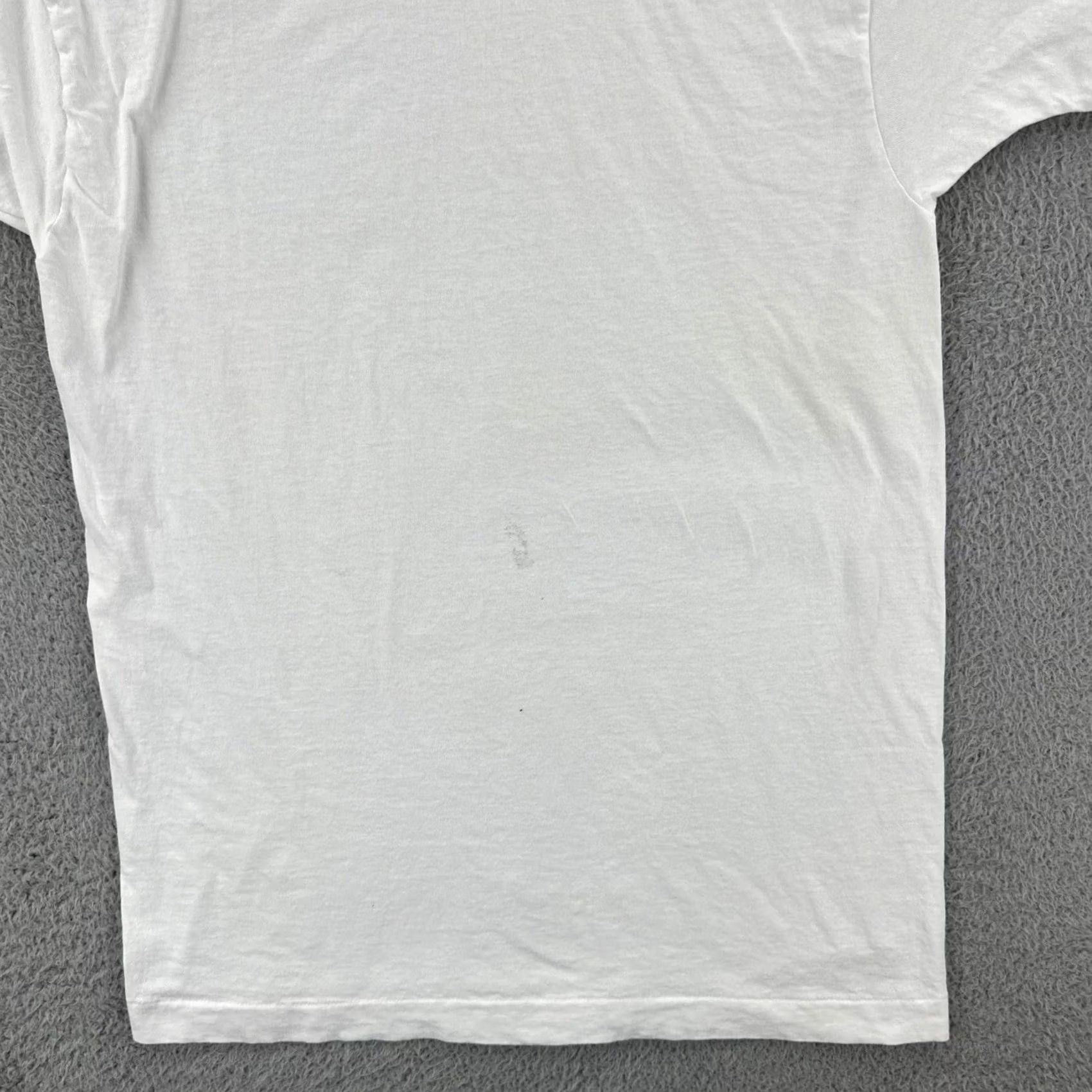 Fruit Of The Loom VINTAGE Fruit of the Loom T-Shirt Mens XL Solid White Short Sleeve USA Made EUC Size US XL / EU 56 / 4 - 4 Thumbnail