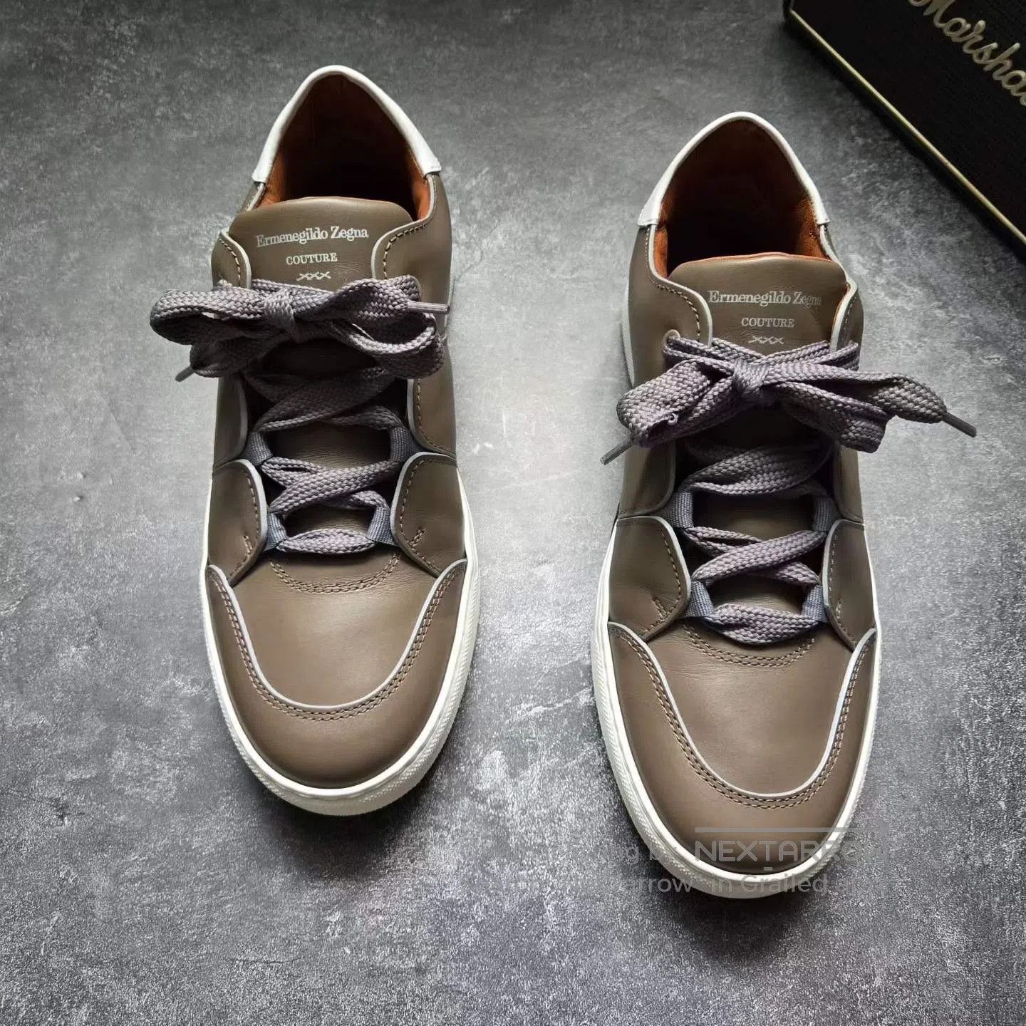 Ermenegildo Zegna ZEGNA XXX Brown White Sneakers. Size US 8.5 / EU 41-42 - 2 Thumbnail