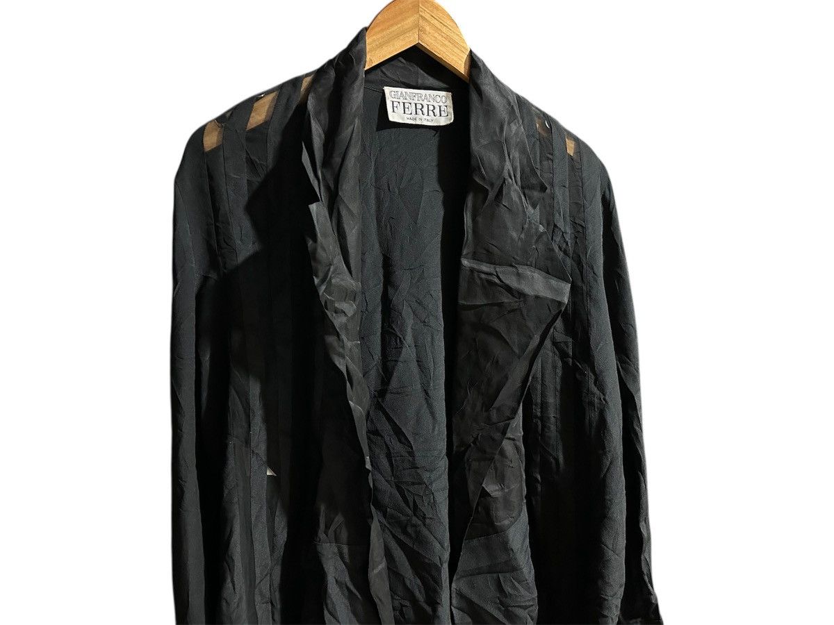 Gianfranco Ferre 🔥Vintage Gianfranco Ferre Silk Shirt See Through Size US L / EU 52-54 / 3 - 9 Thumbnail