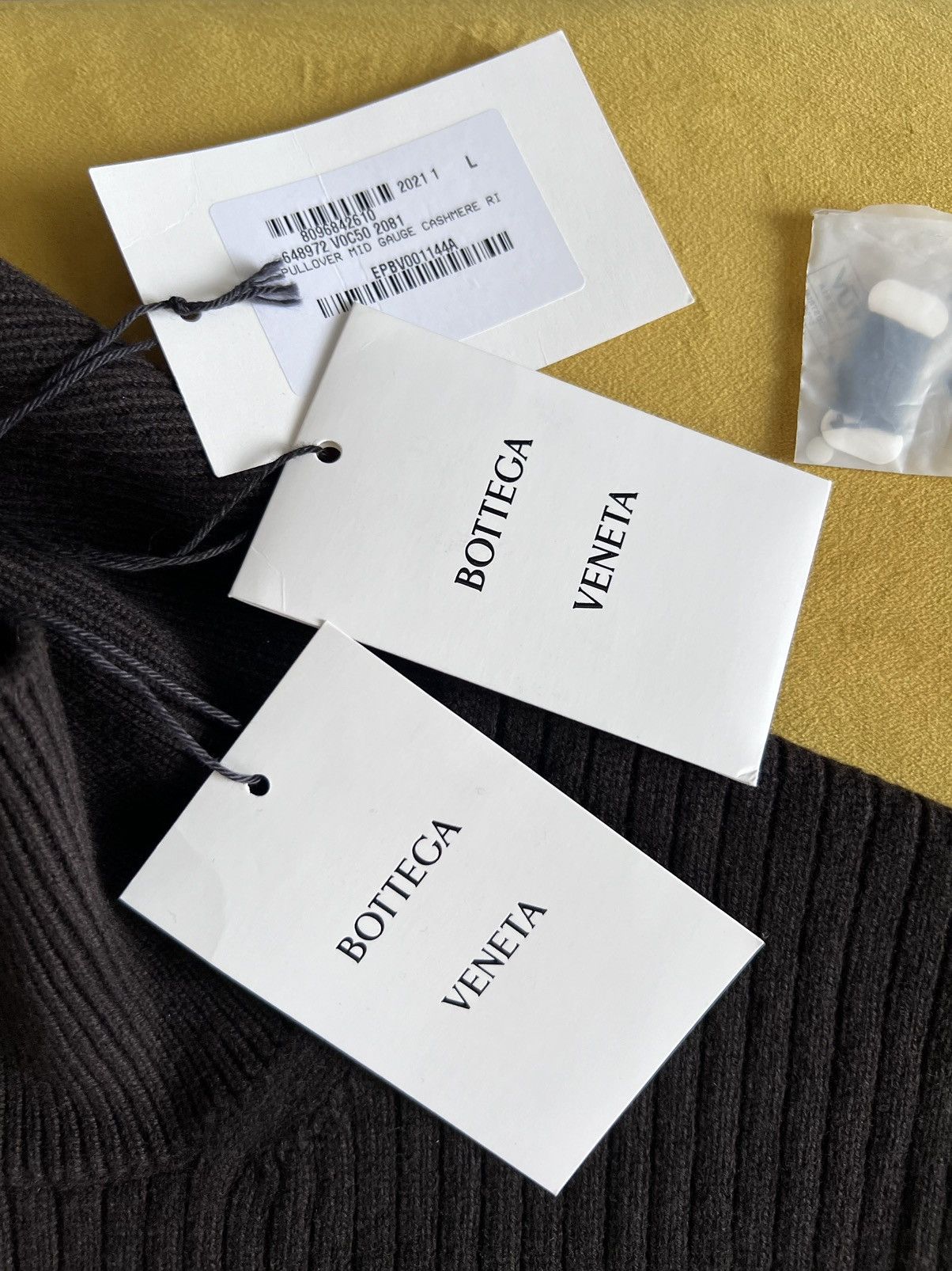 Bottega Veneta Wool-cashmere-blend high-neck ribbed sweater, slim L, Italy Size US L / EU 52-54 / 3 - 13 Thumbnail