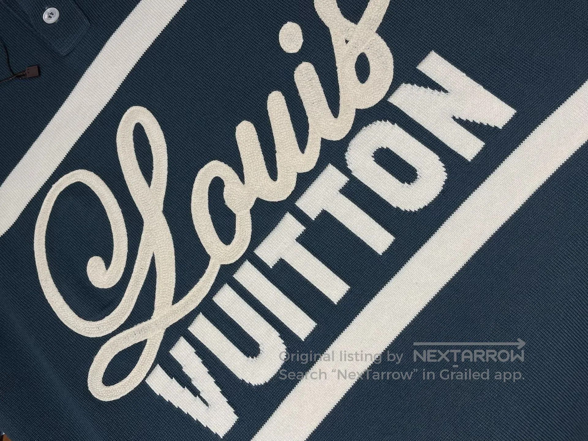 Louis Vuitton Louis Vuitton FW22 Letter Print Polo Shirt. Size US S / EU 44-46 / 1 - 3 Thumbnail