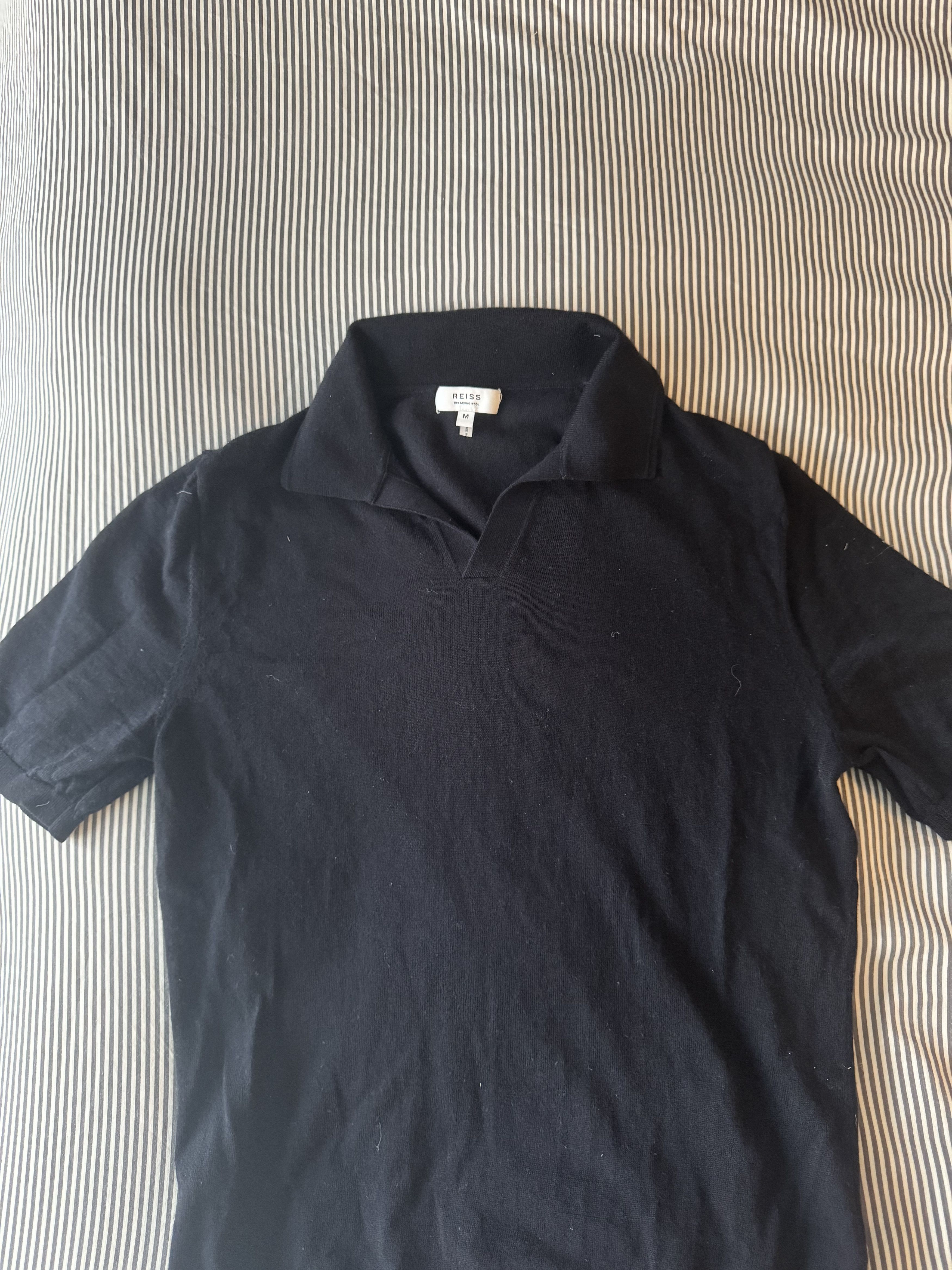 Reiss Duchie Merino Wool Open Collar Polo Shirt Size US M / EU 48-50 / 2 - 2 Thumbnail