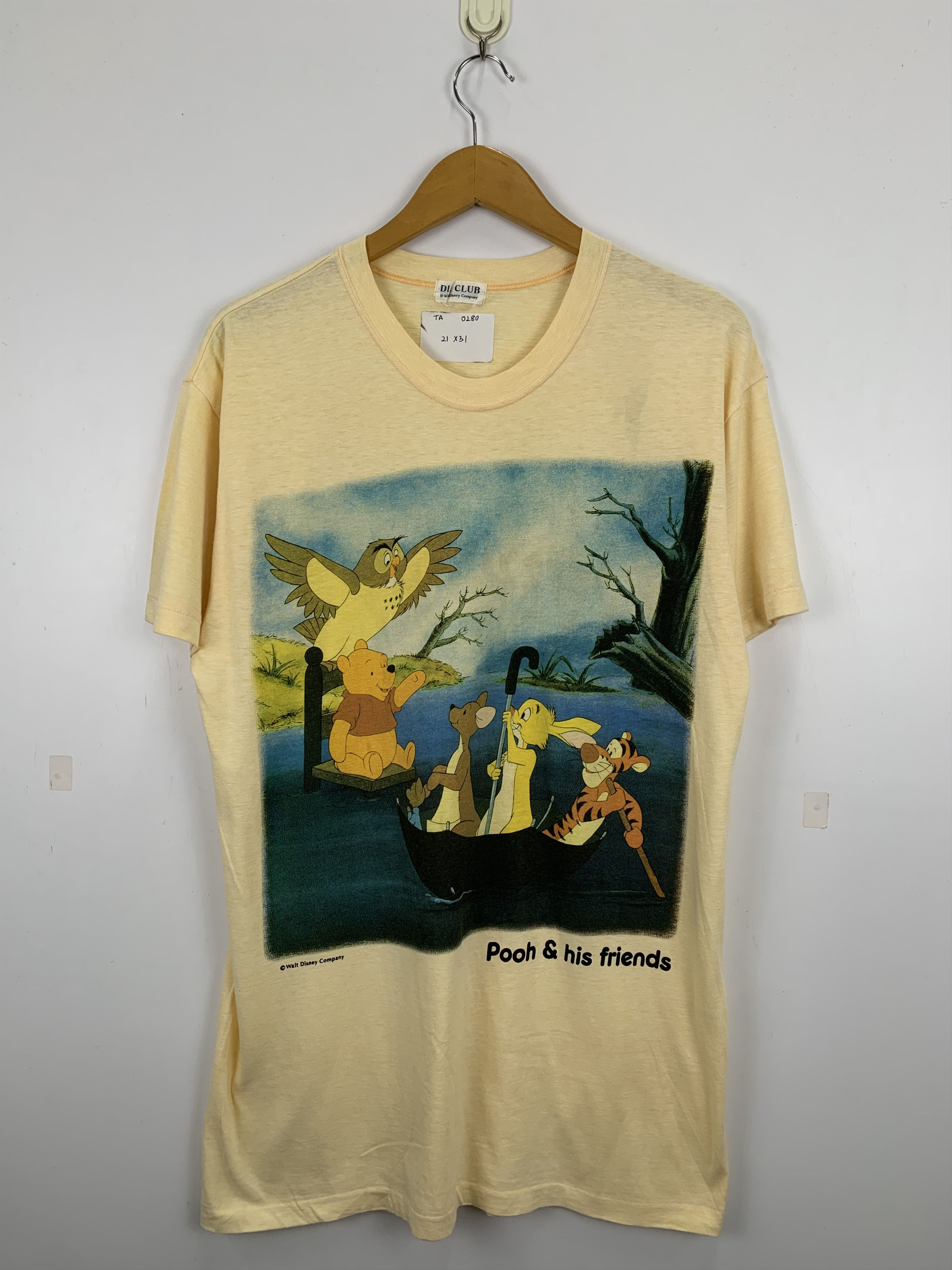 Disney Vintage 90s Walt Disney Pooh Friends T Shirt TA0280 Size US L / EU 52-54 / 3 - 1 Thumbnail
