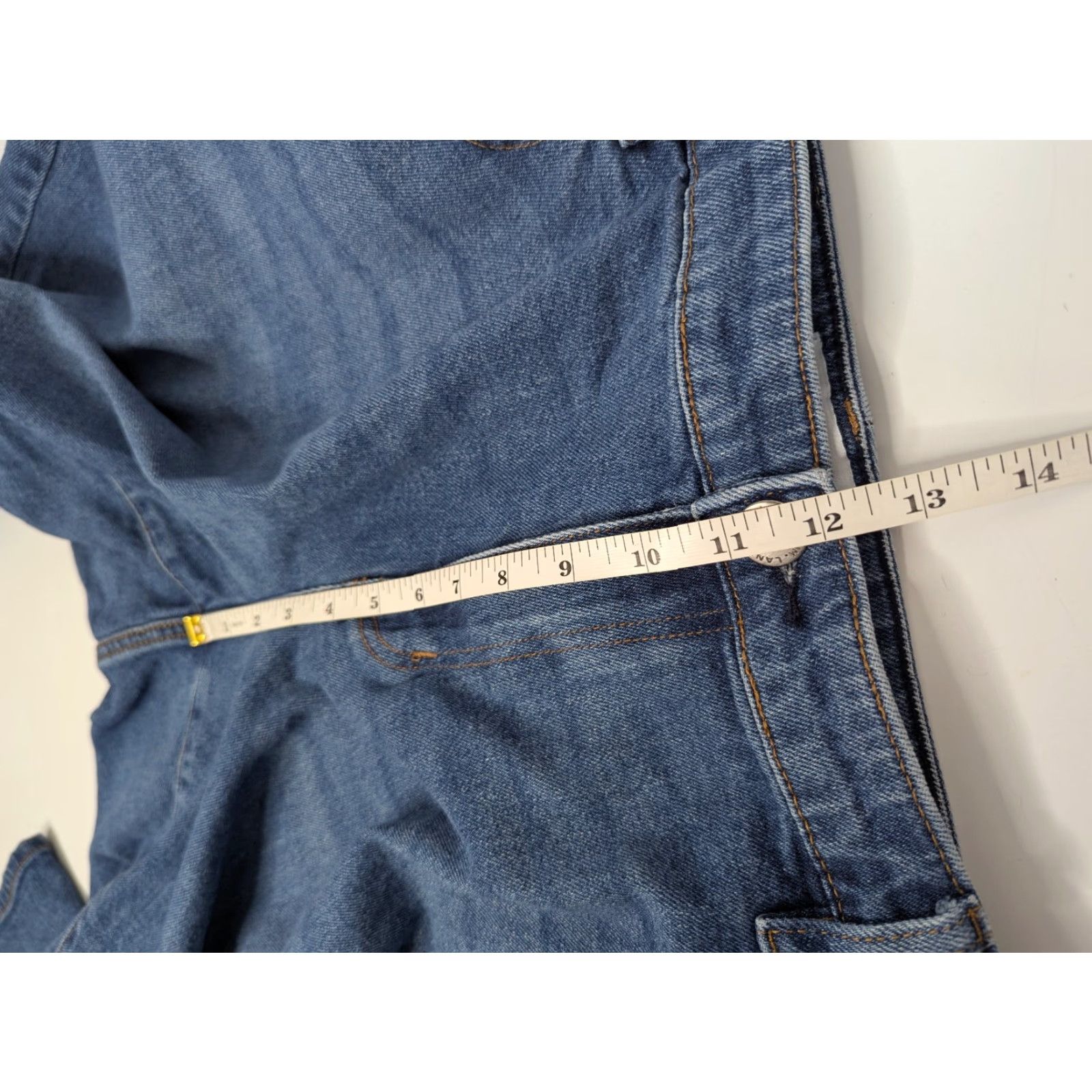 Vintage Lane Bryant Women's Plus Size 20 Signature Mid-Rise Boyfriend Capri Jeans Blue Cotton Polyester Spandex Denim Crop Pockets Button Zipper N/A Size ONE SIZE - 6 Thumbnail
