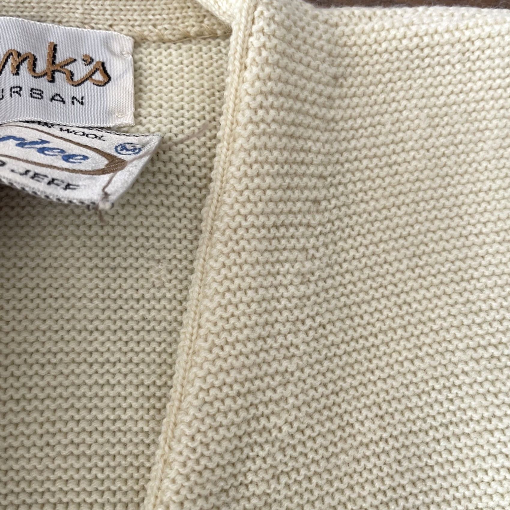 Vintage VINTAGE Minks Suburban Fisherman Cardigan Yellow Australian Wool 1960s Sz M Size M / US 6-8 / IT 42-44 - 4 Thumbnail