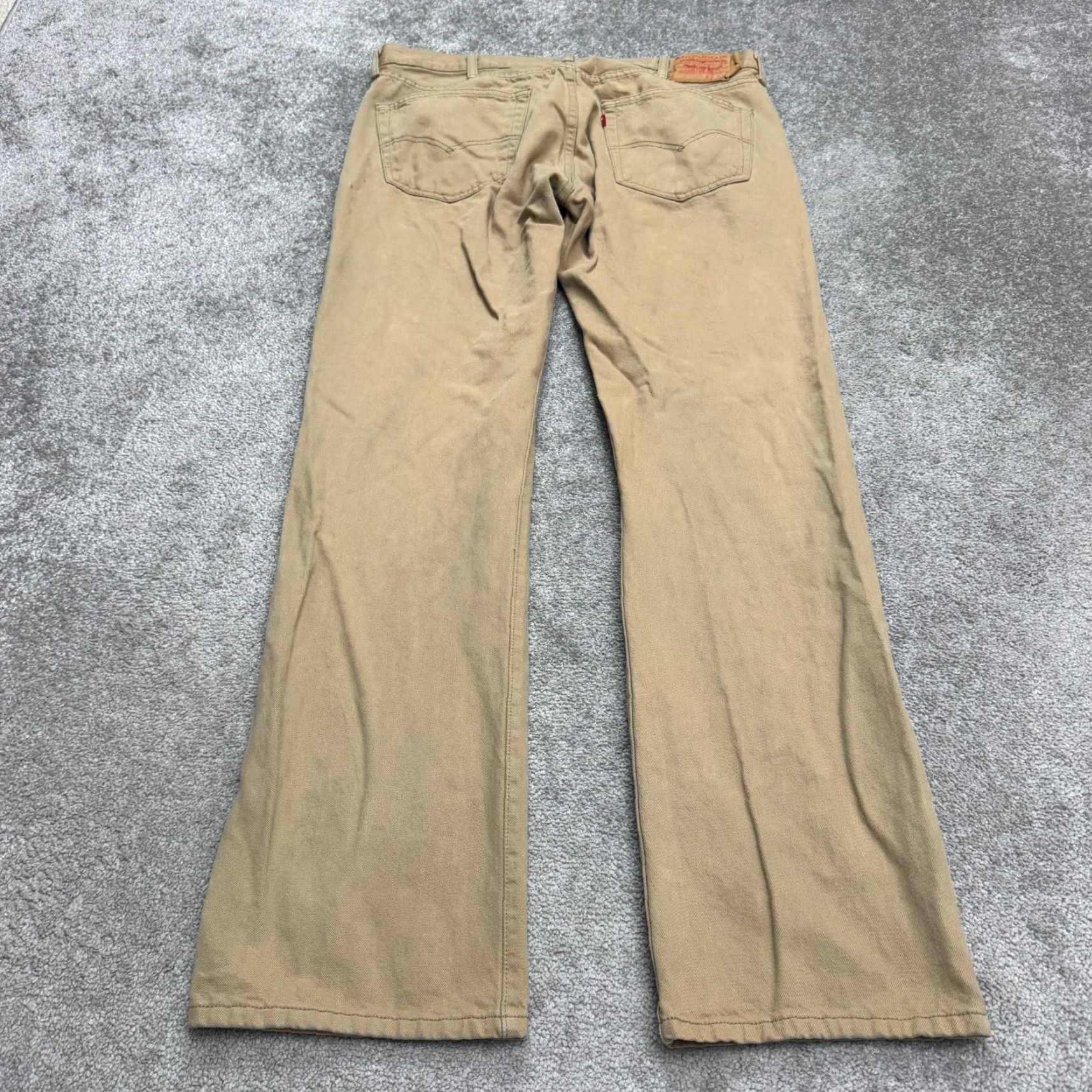 Levi's Levi's 501 Jeans Mens 38x34 Denim Straight Button Fly Brown Cotton Vintage? No (but check) No Size US 38 / EU 54 - 2 Thumbnail