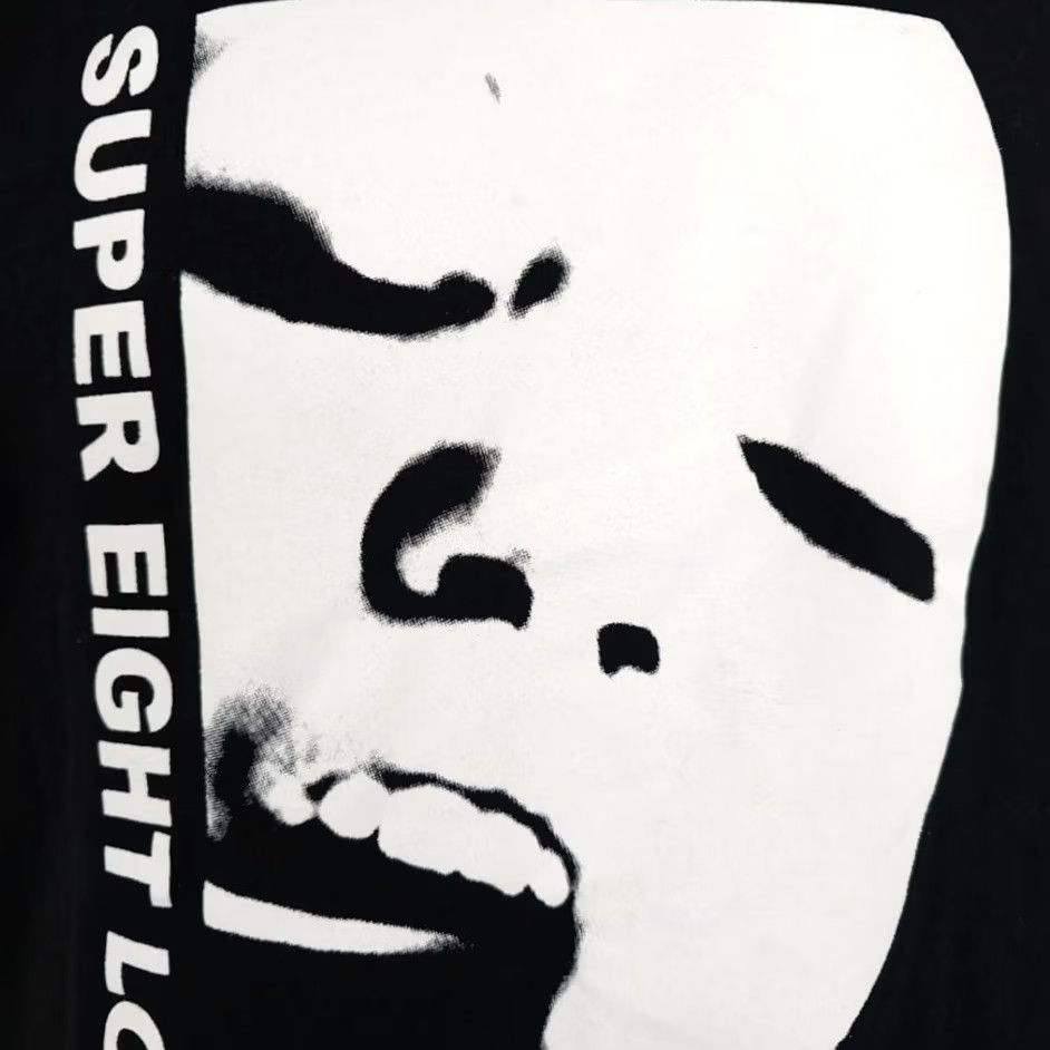 Gildan Gildan T-Shirt Mens Medium Black Super Eight Loop Band Shirt Concert Tour Face Synth Music Size US M / EU 48-50 / 2 - 3 Thumbnail
