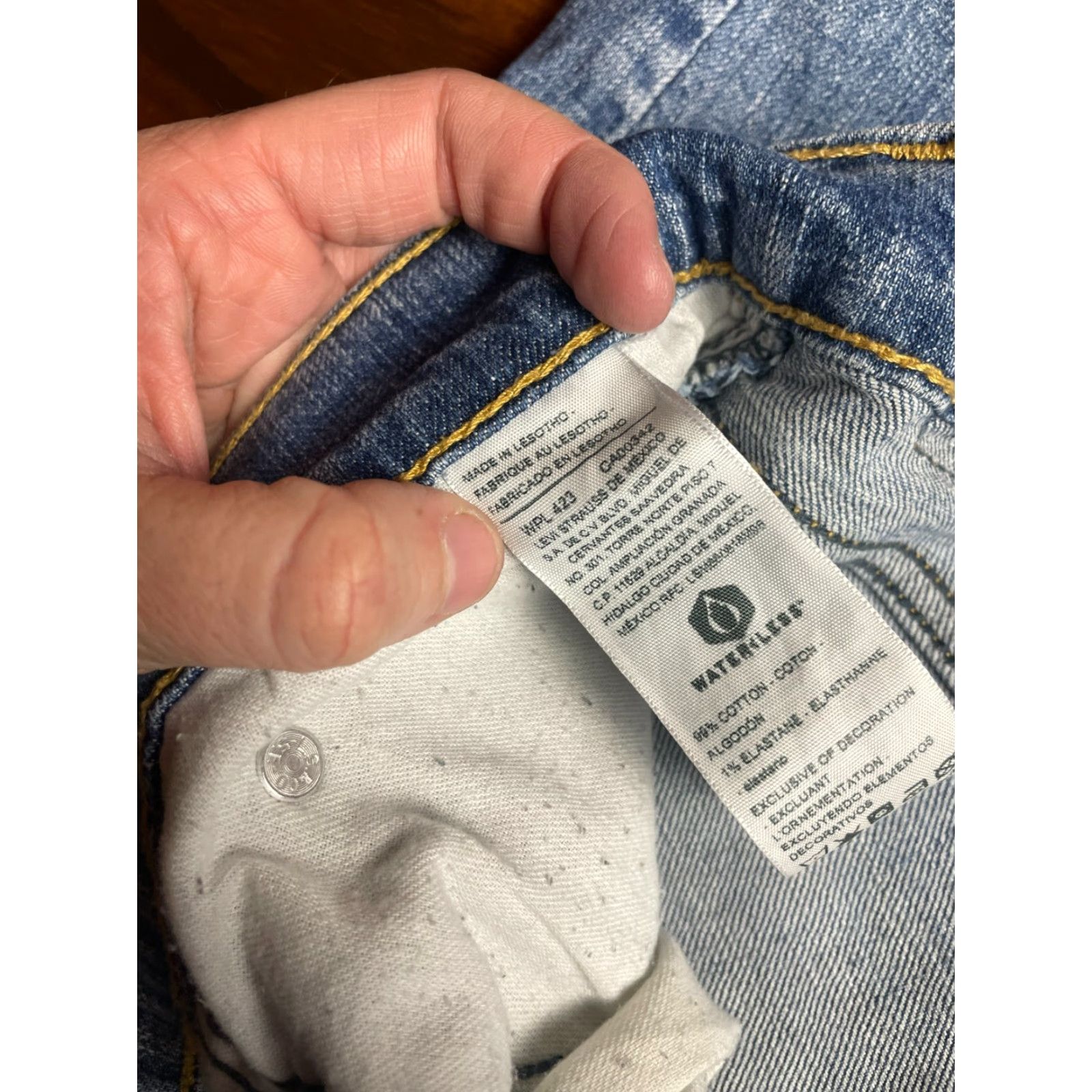 Levi's Levi's Jeans Men's Size 38x30 Blue Denim Athletic Pockets Straight N/A Size US 38 / EU 54 - 7 Thumbnail