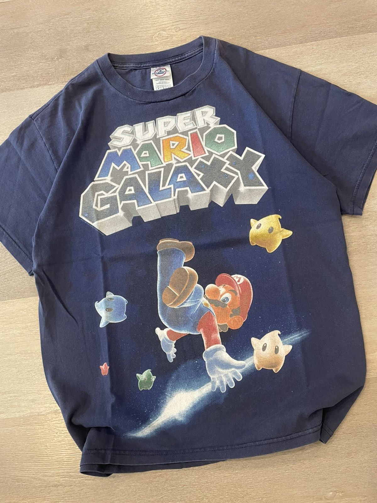 Nintendo × Vintage Vintage Super Mario Galaxy Mario Big Print Graphic Tee Size US M / EU 48-50 / 2 - 2 Thumbnail