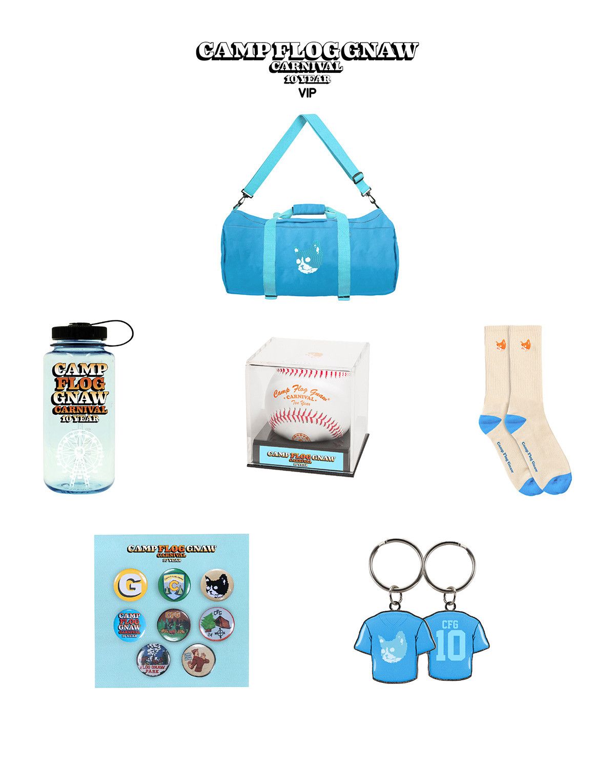 Golf Wang × Tyler The Creator 2024 CAMP FLOG GNAW VIP MERCH SET, GOLF, TYLER Size ONE SIZE - 2 Thumbnail