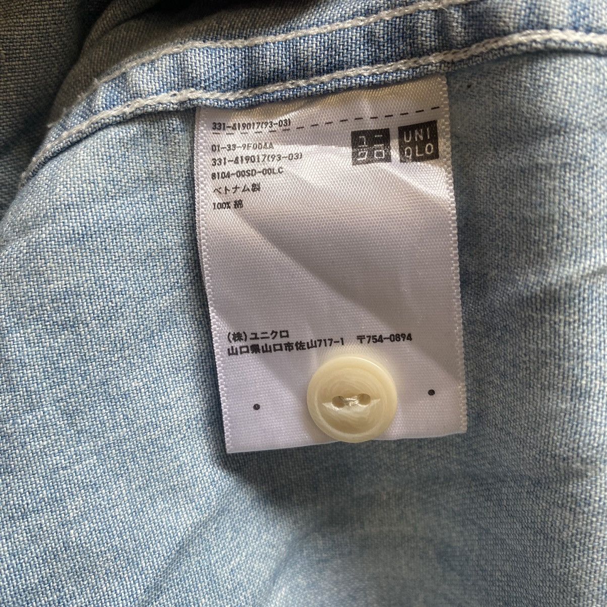 Uniqlo Vintage Uniqlo Selvedge Washed Blue Button Down Shirts Size US M / EU 48-50 / 2 - 12 Thumbnail
