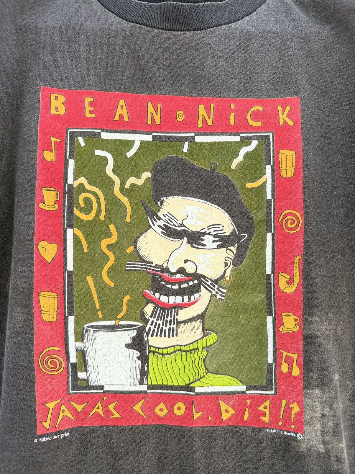 Band Tees Thrashed Vintage 90s Art Bean Nick By Robert D. Raadel Tee Size US L / EU 52-54 / 3 - 2 Thumbnail