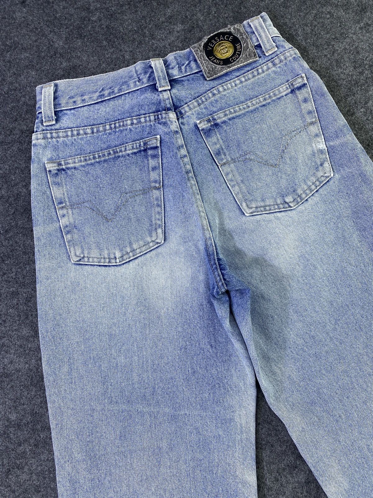Jean × Versace Versace Distressed Blue Wash Jeans - J957 Size US 27 - 16 Thumbnail