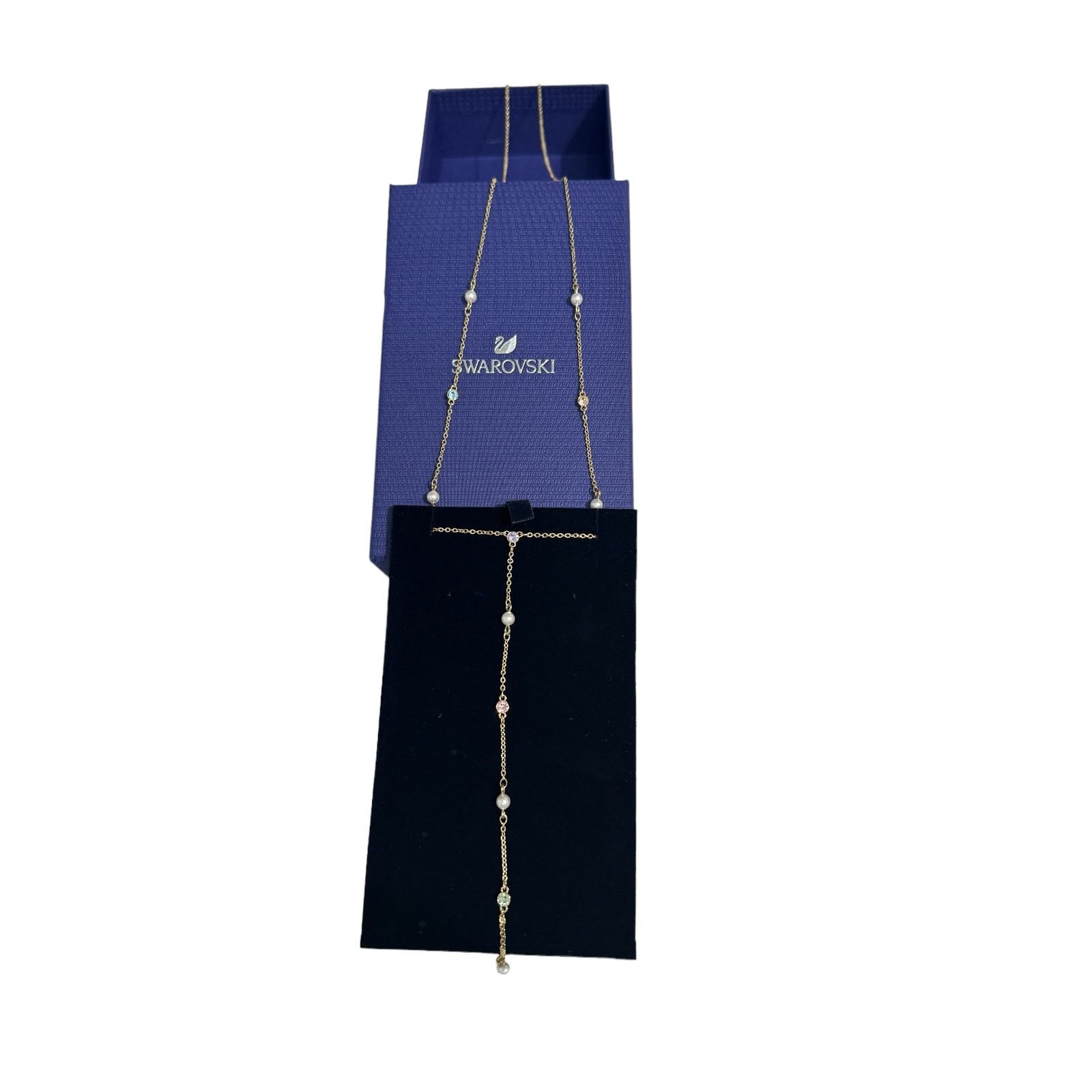 Swarovski Swarovski No Regrets Y Necklace, Multi-colored, Gold-tone Size ONE SIZE - 9 Thumbnail