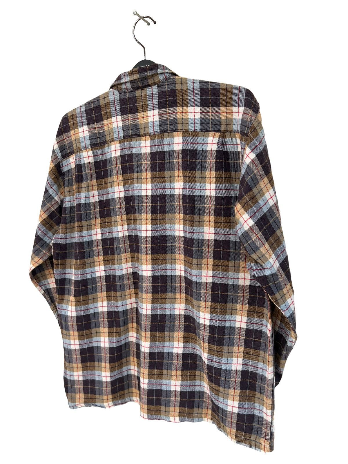 Big John Vintage 90s Big John Japan Double Flap Pocket Plaid Flannel Size US L / EU 52-54 / 3 - 17 Thumbnail